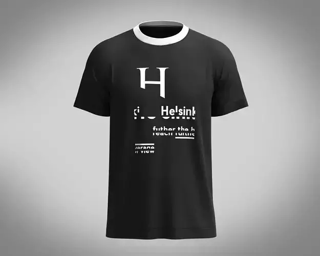 T-Shirt HELSINK 3D model