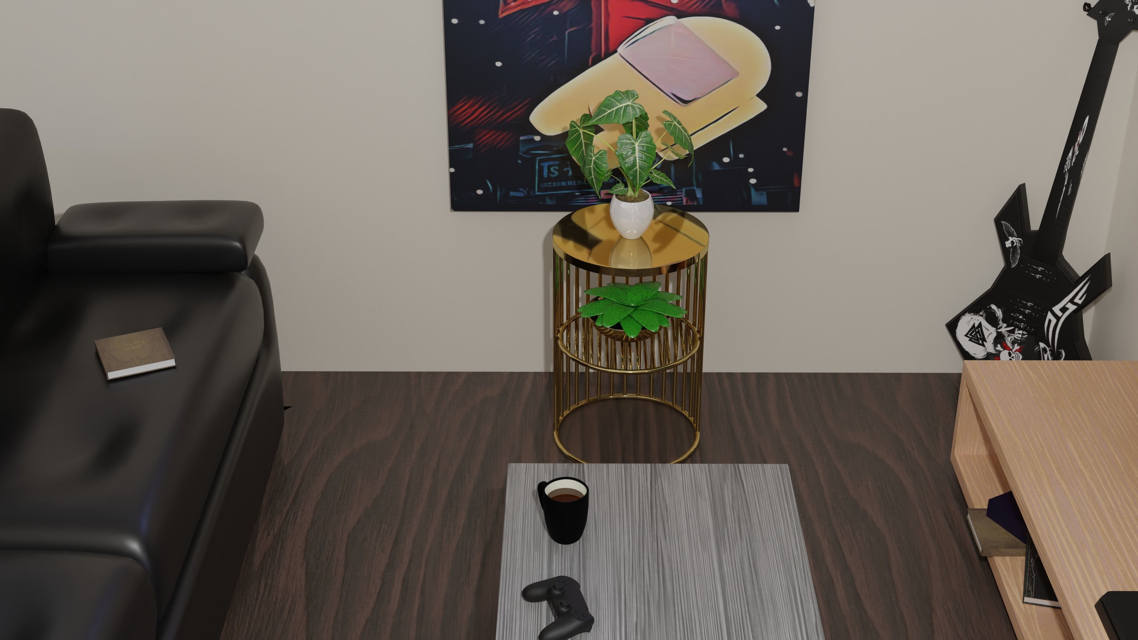 Sofa Side Table 1 3D model_3