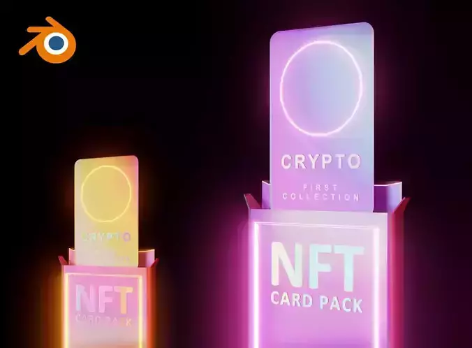 Holographic NFT card opening package