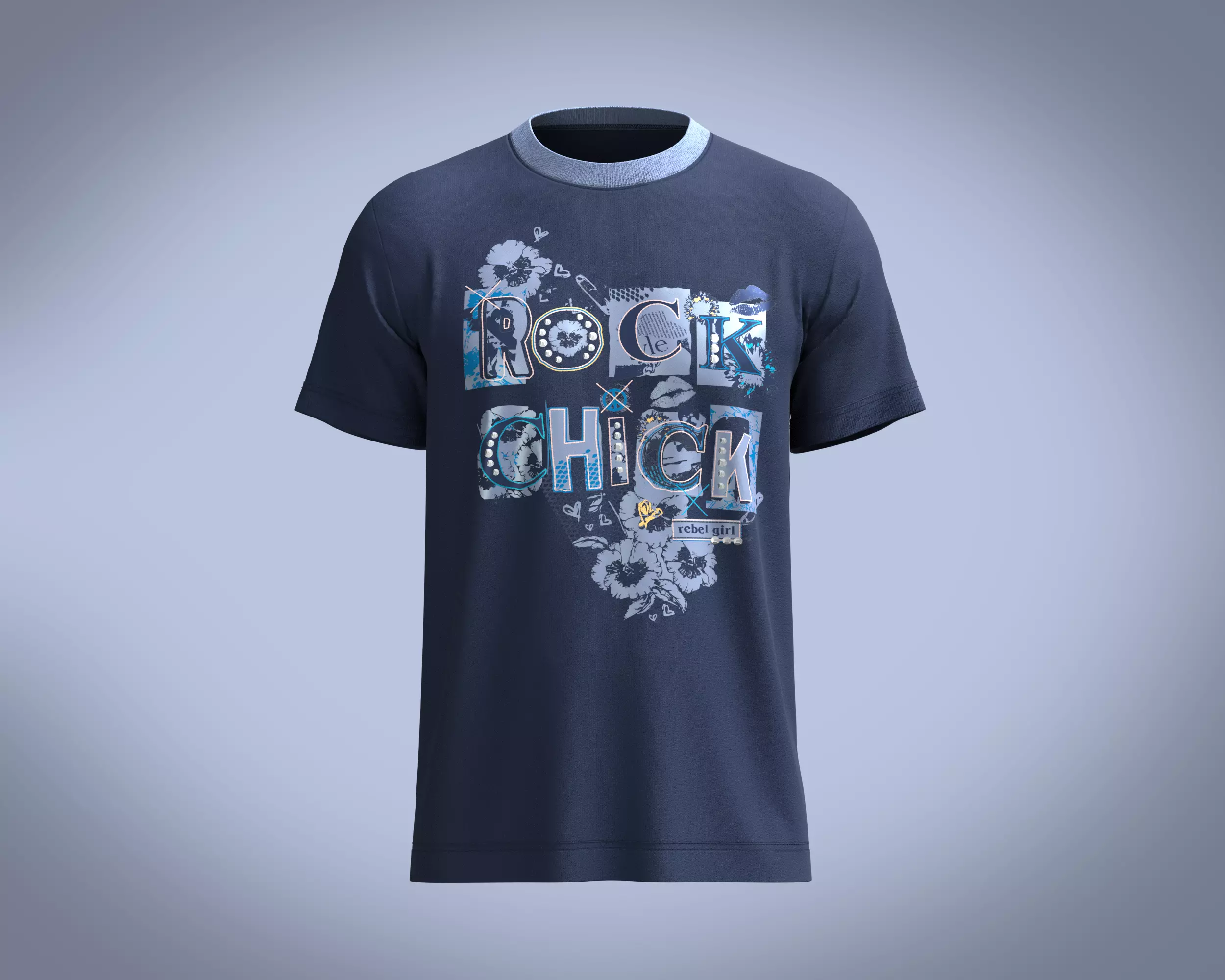 T-Shirt ROCK 3D model_0