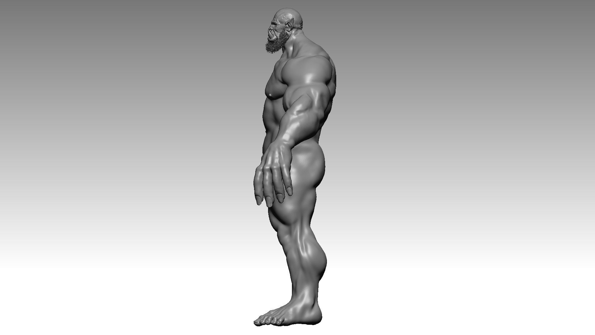 Orc BaseMesh Warcraft style 3D model_2