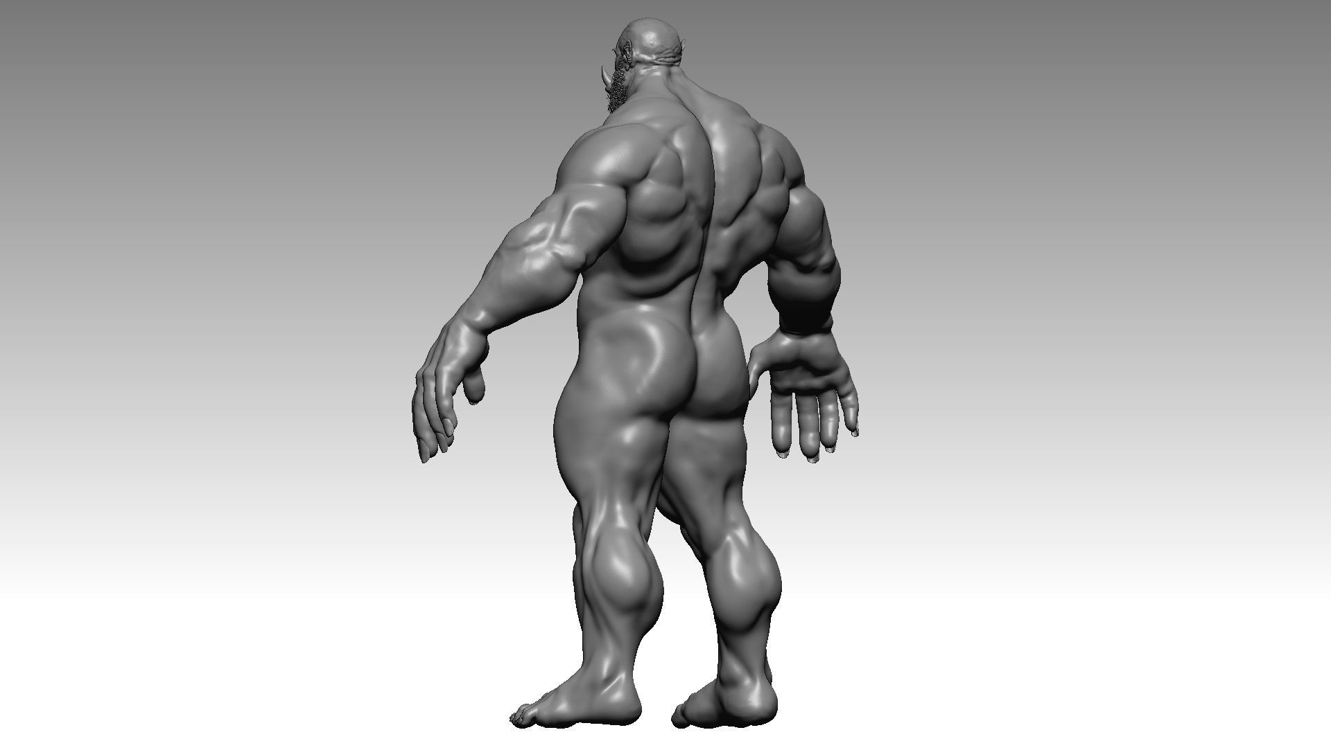 Orc BaseMesh Warcraft style 3D model_3