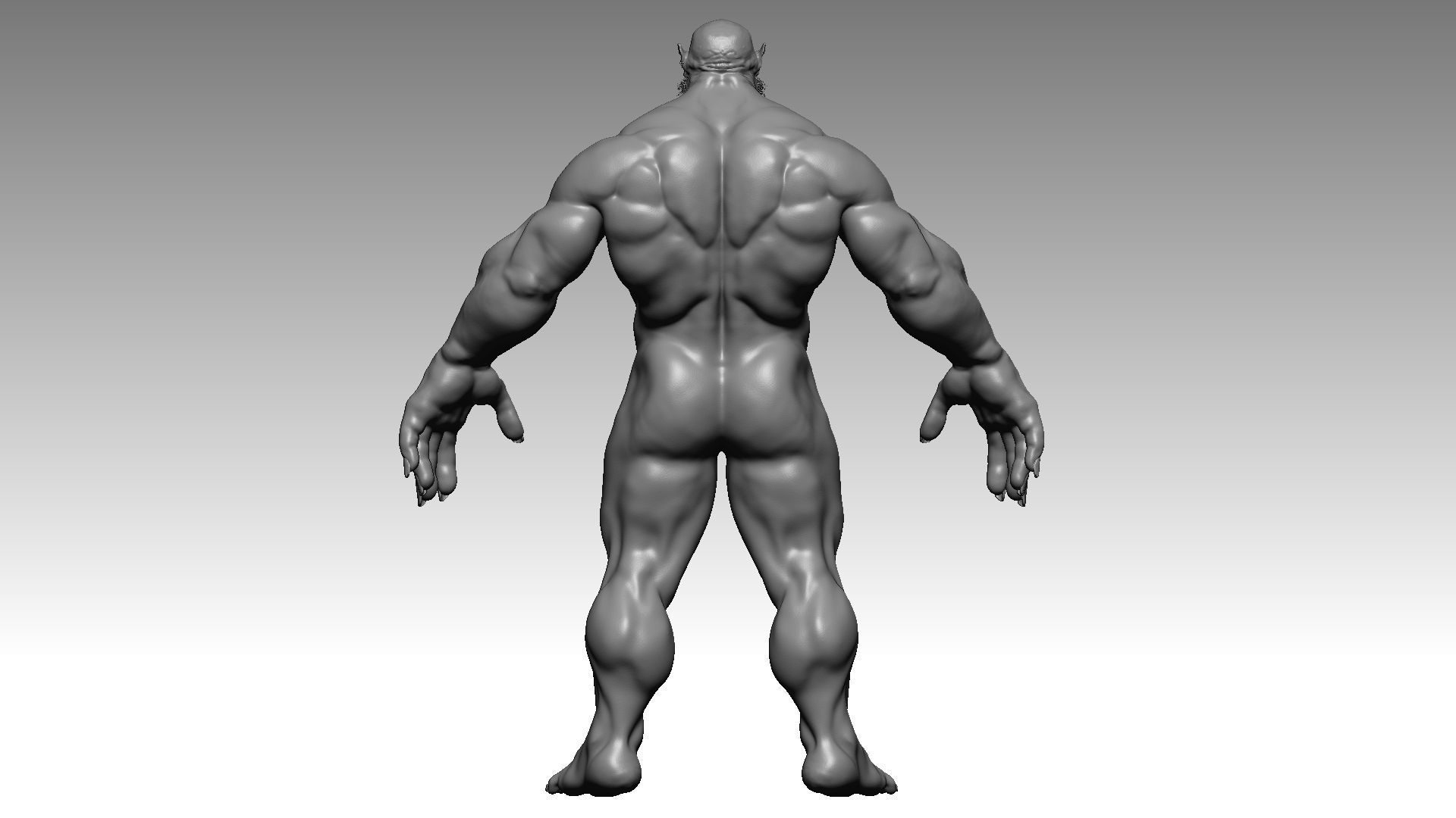 Orc BaseMesh Warcraft style 3D model_4