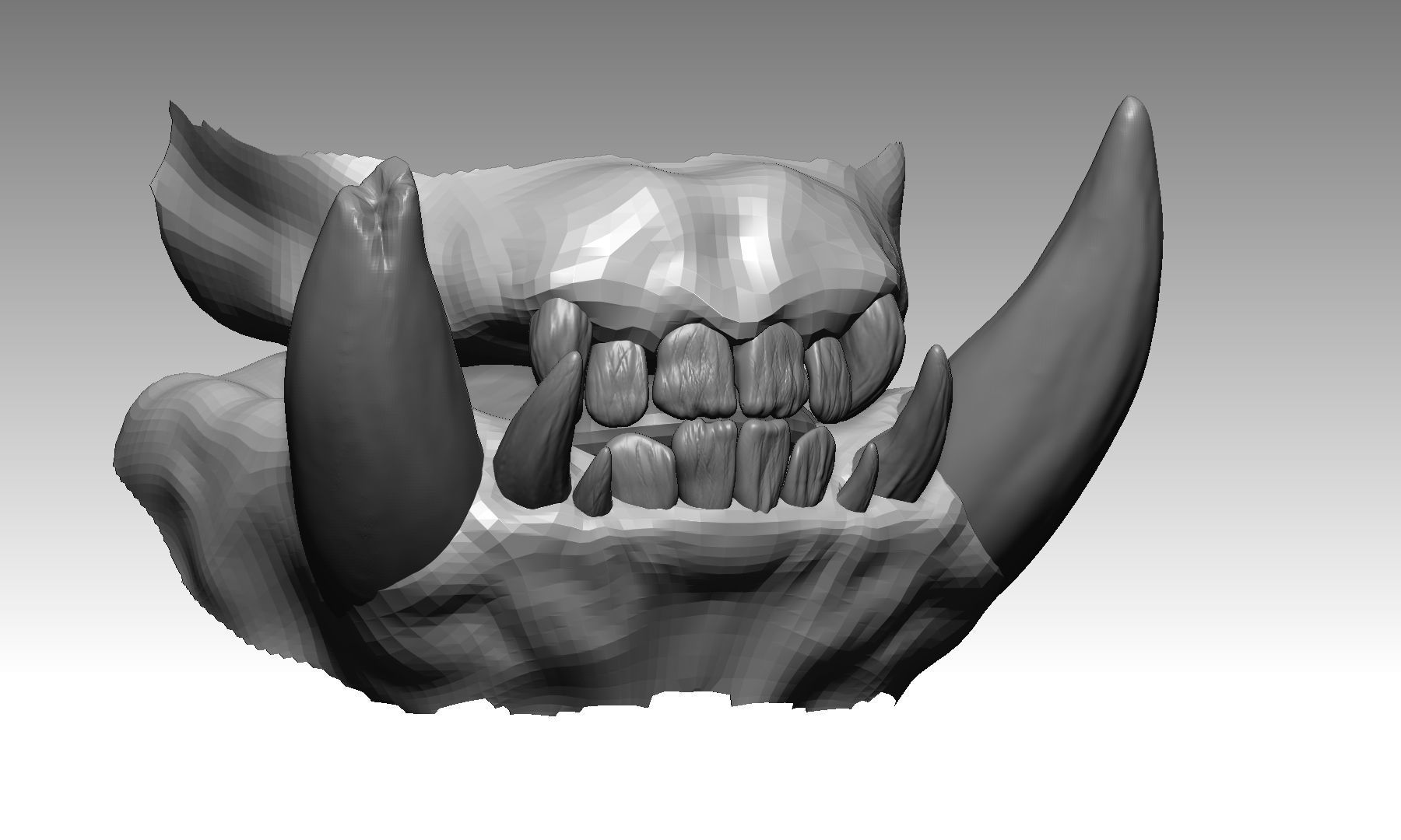 Orc BaseMesh Warcraft style 3D model_8