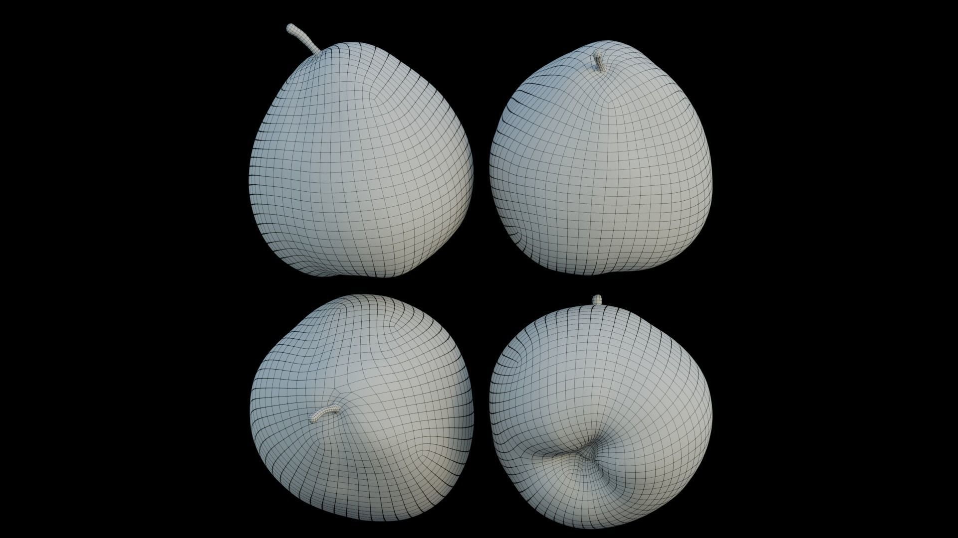 Cheeky pear 02 3D model_7
