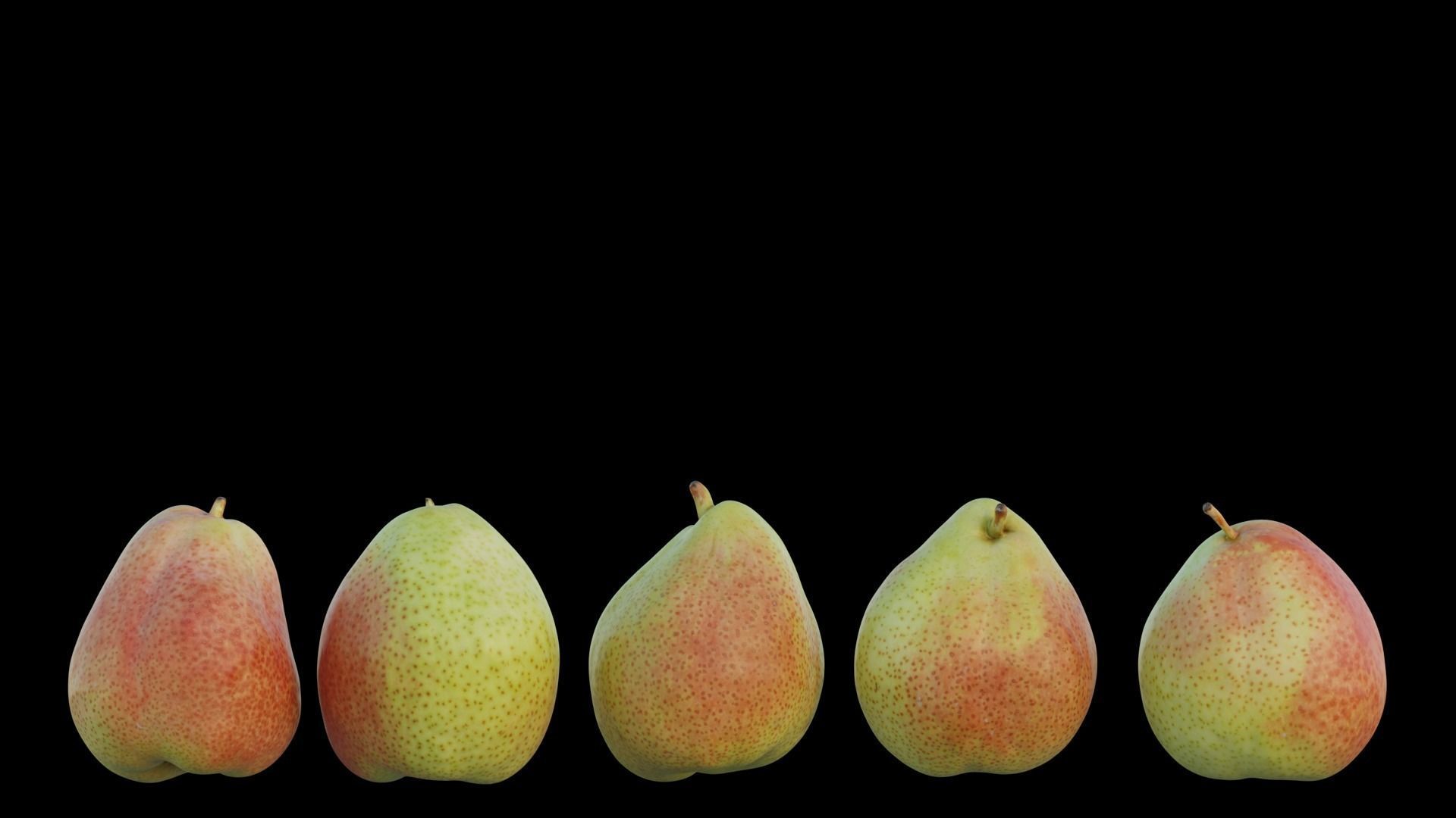 Cheeky pear 02 3D model_8