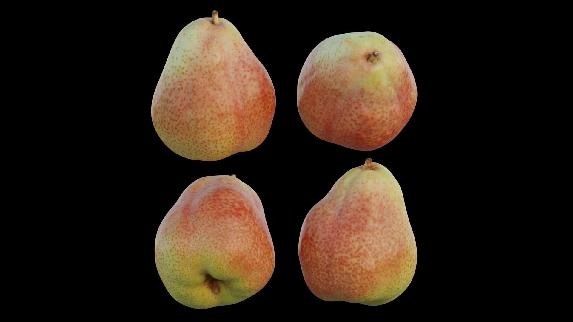 Cheeky pear 02 3D model_12