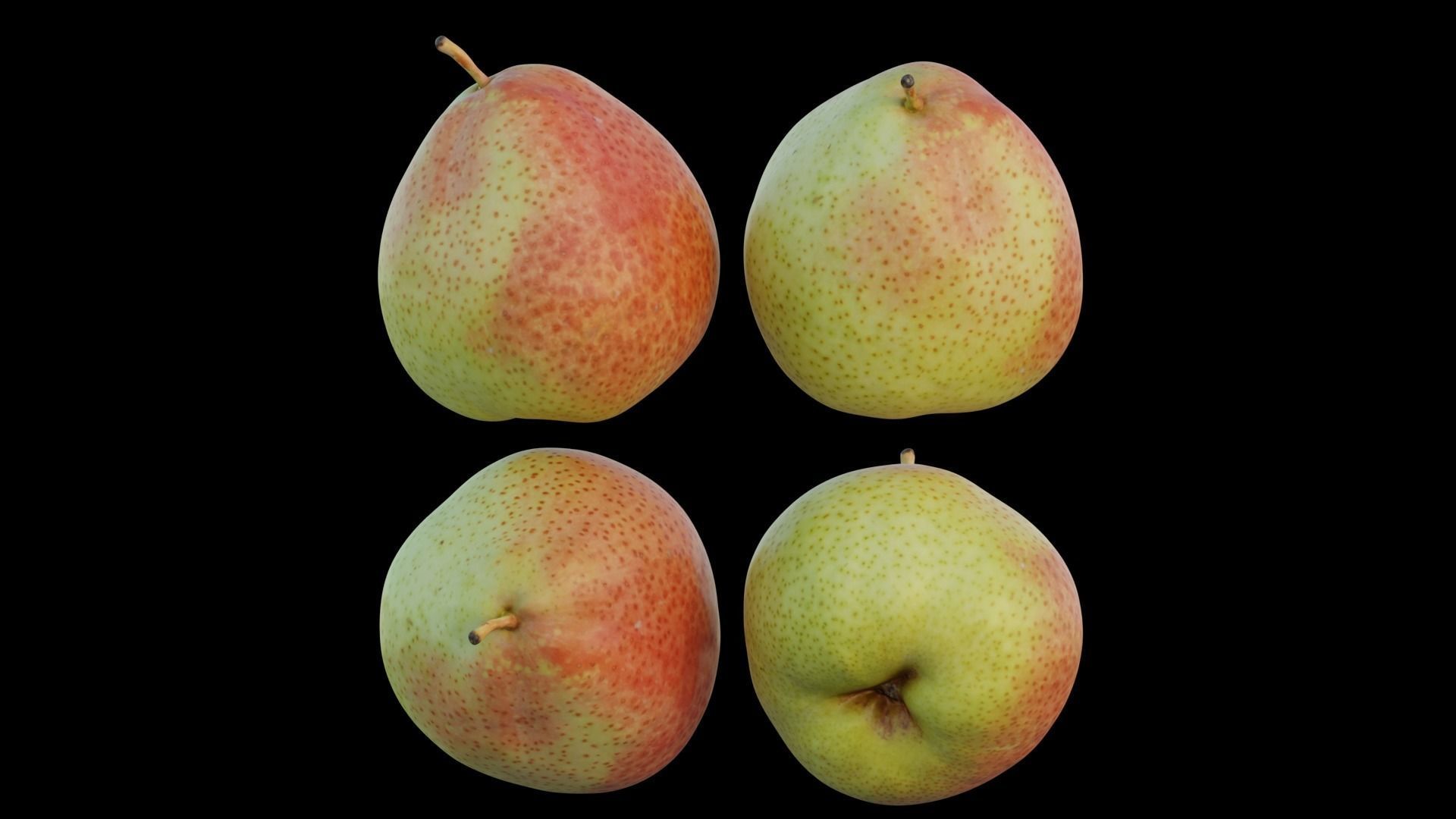Cheeky pear 02 3D model_16
