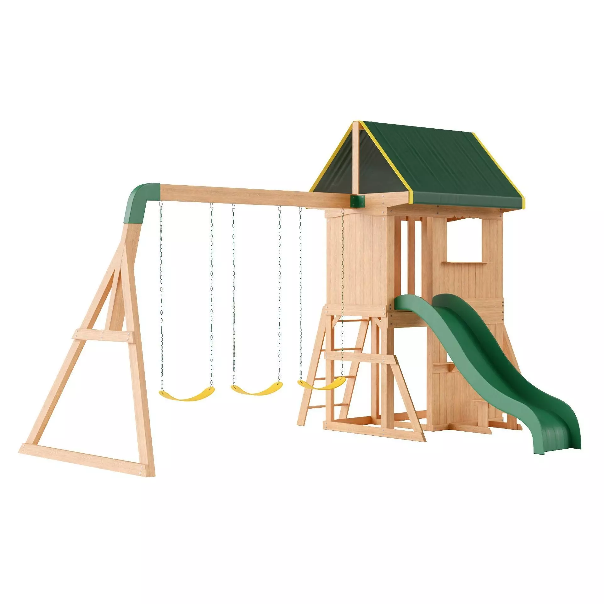 Kids Play Area Low-poly 3D model_0