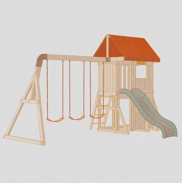 Kids Play Area Low-poly 3D model_3