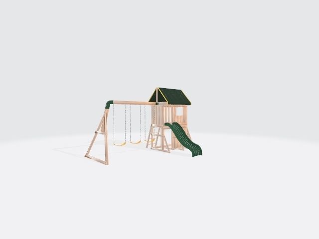Kids Play Area Low-poly 3D model_6
