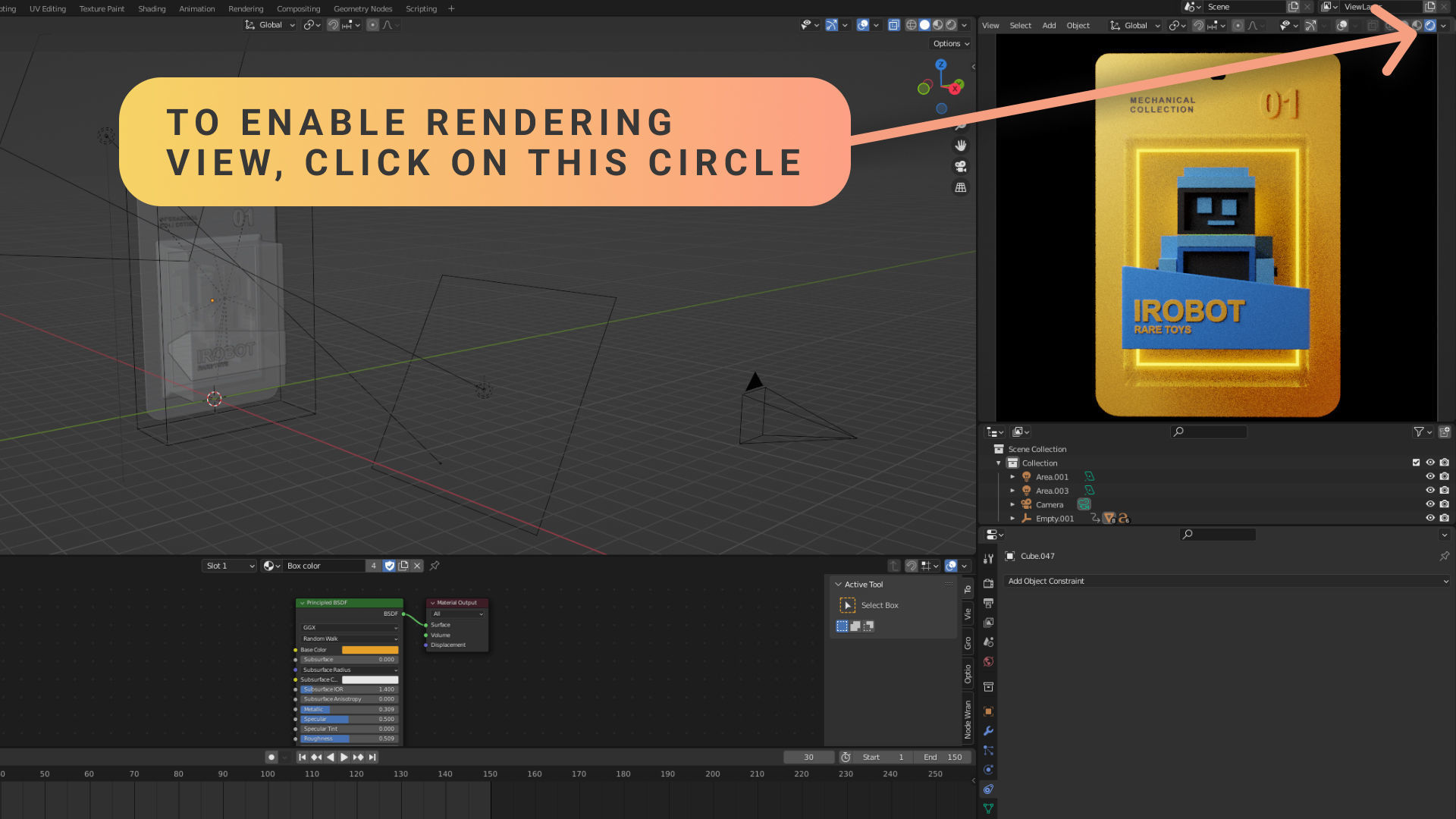 NFT TOY BOX template for Blender  3D model_7