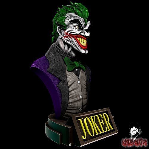 JOKER BUST 3D print model