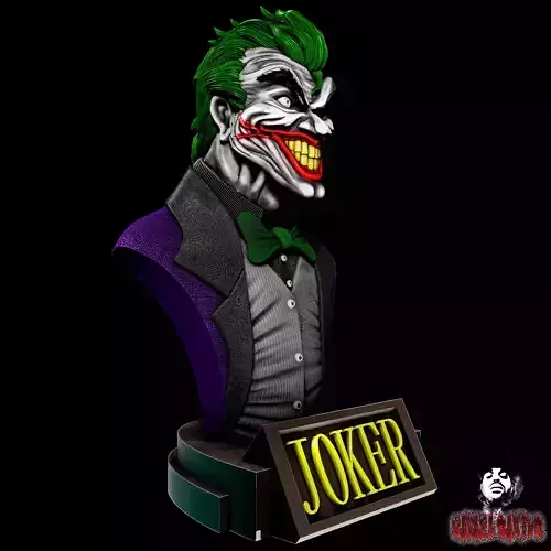 JOKER BUST 3D print model
