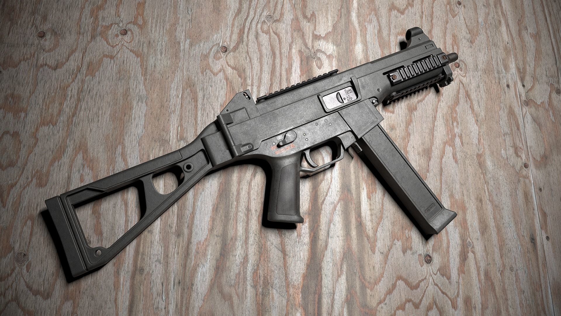 HK UMP-45 - Game ready  Low-poly 3D model_1