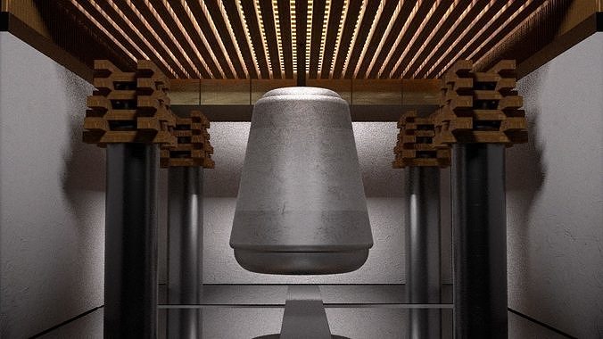 Asia Oriental bell - Korea Japan China 3D model