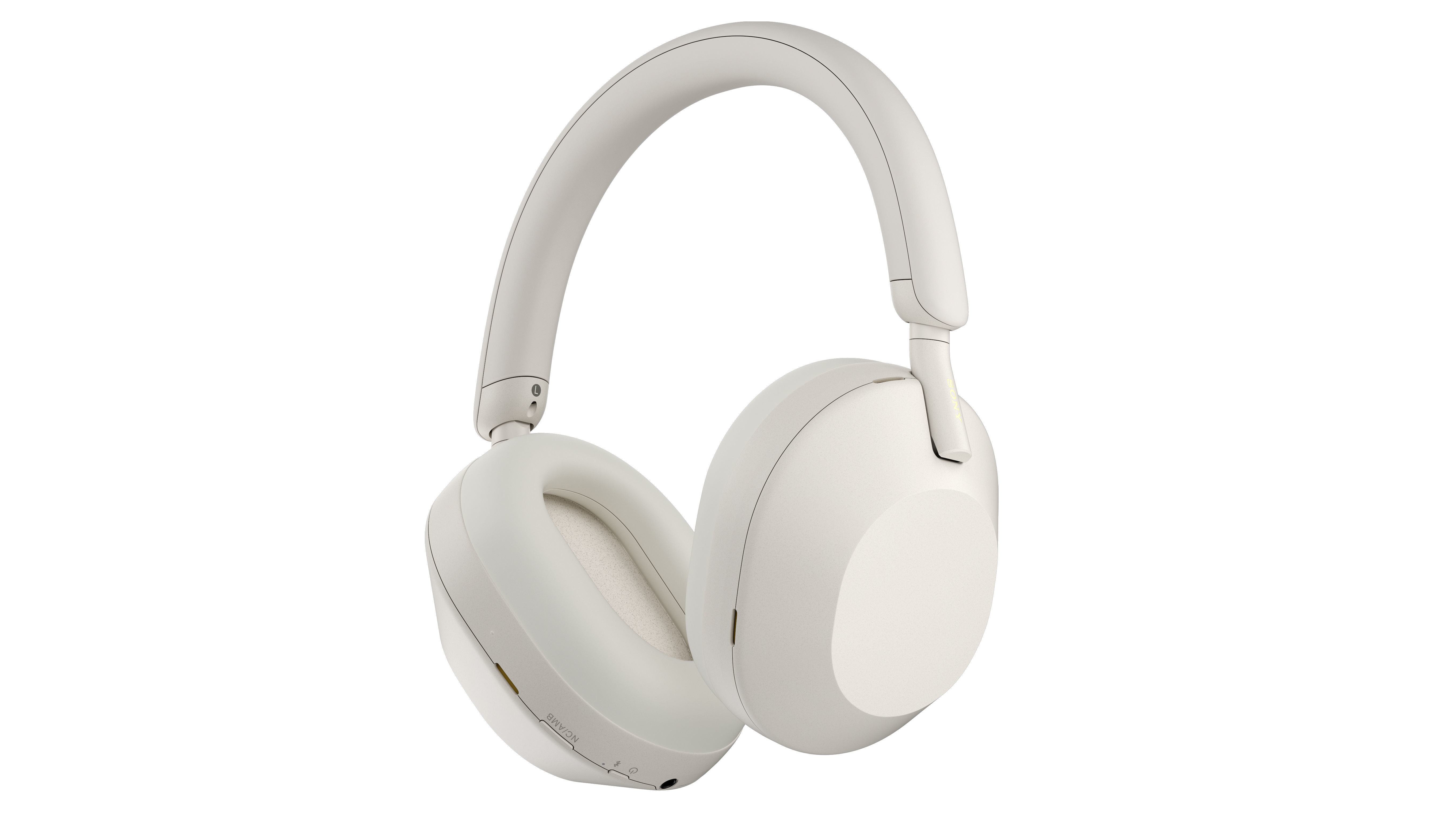 Headphone Sony WH - 1000XM5 Beige 3D model_1