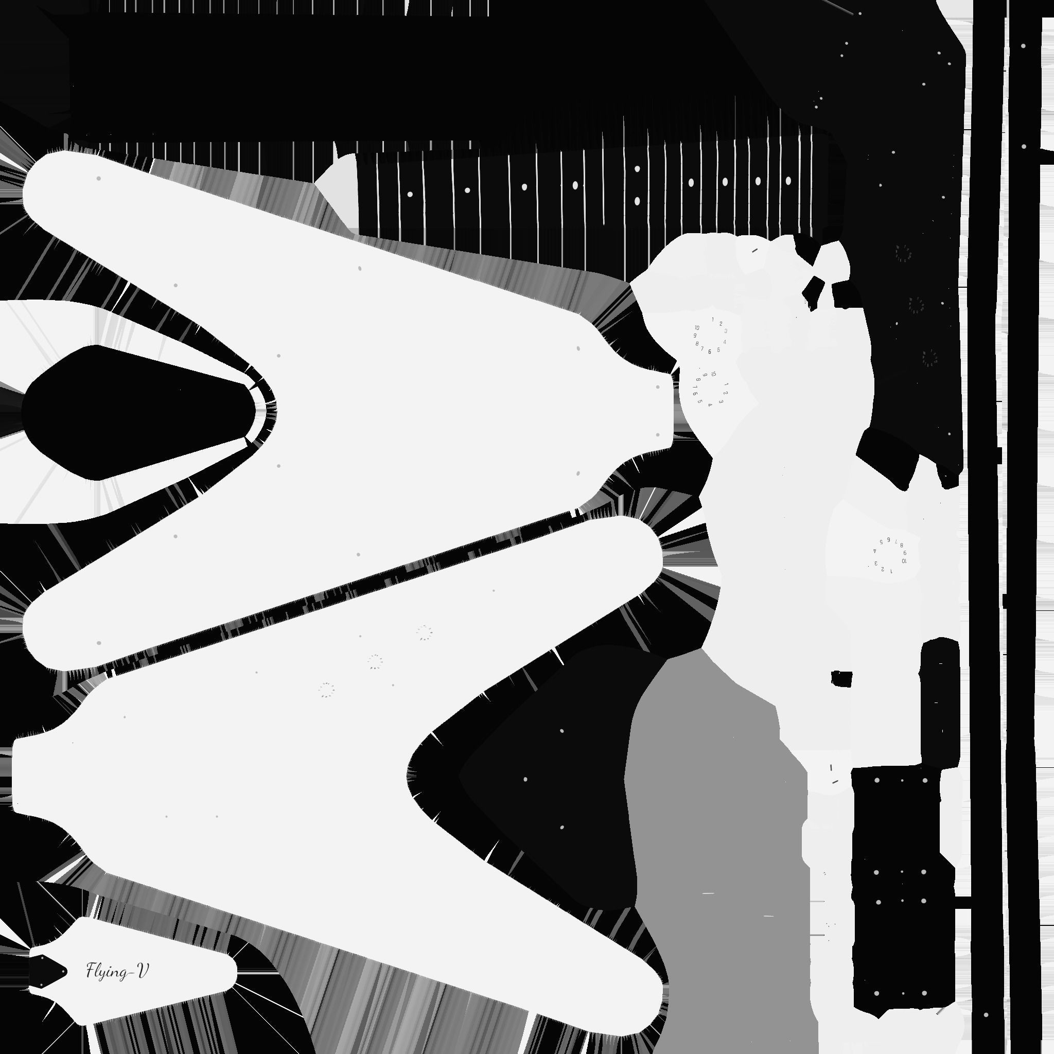 Electric Guitar D04 White - Music Instrument Design Low-poly 3D model_18
