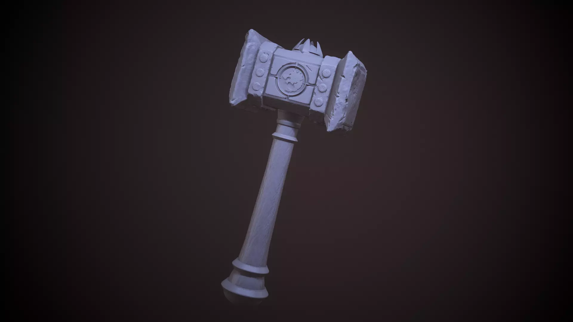 Doomhammer Warcraft 3D printable 3D print model_0