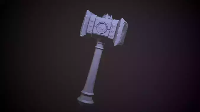 Doomhammer Warcraft 3D printable 3D print model