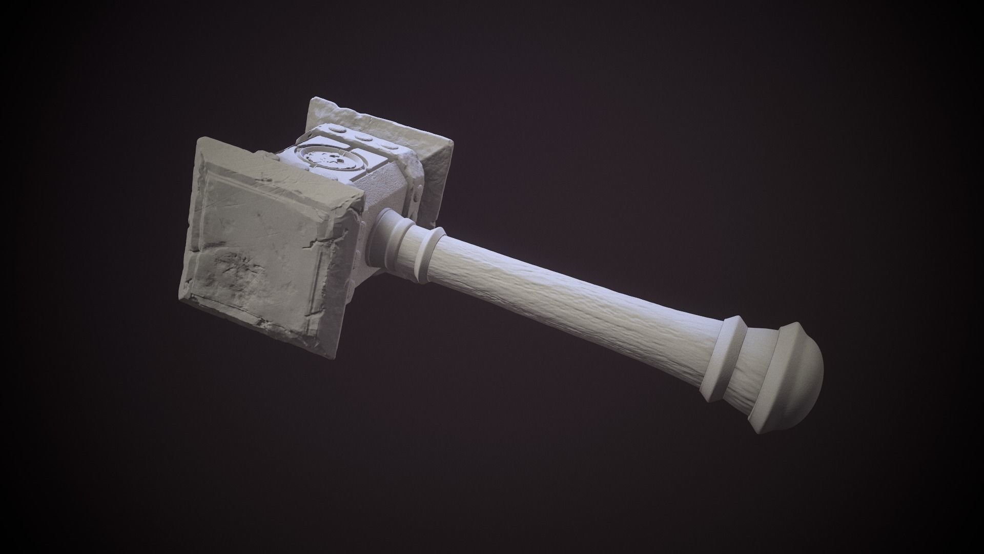 Doomhammer Warcraft 3D printable 3D print model_7