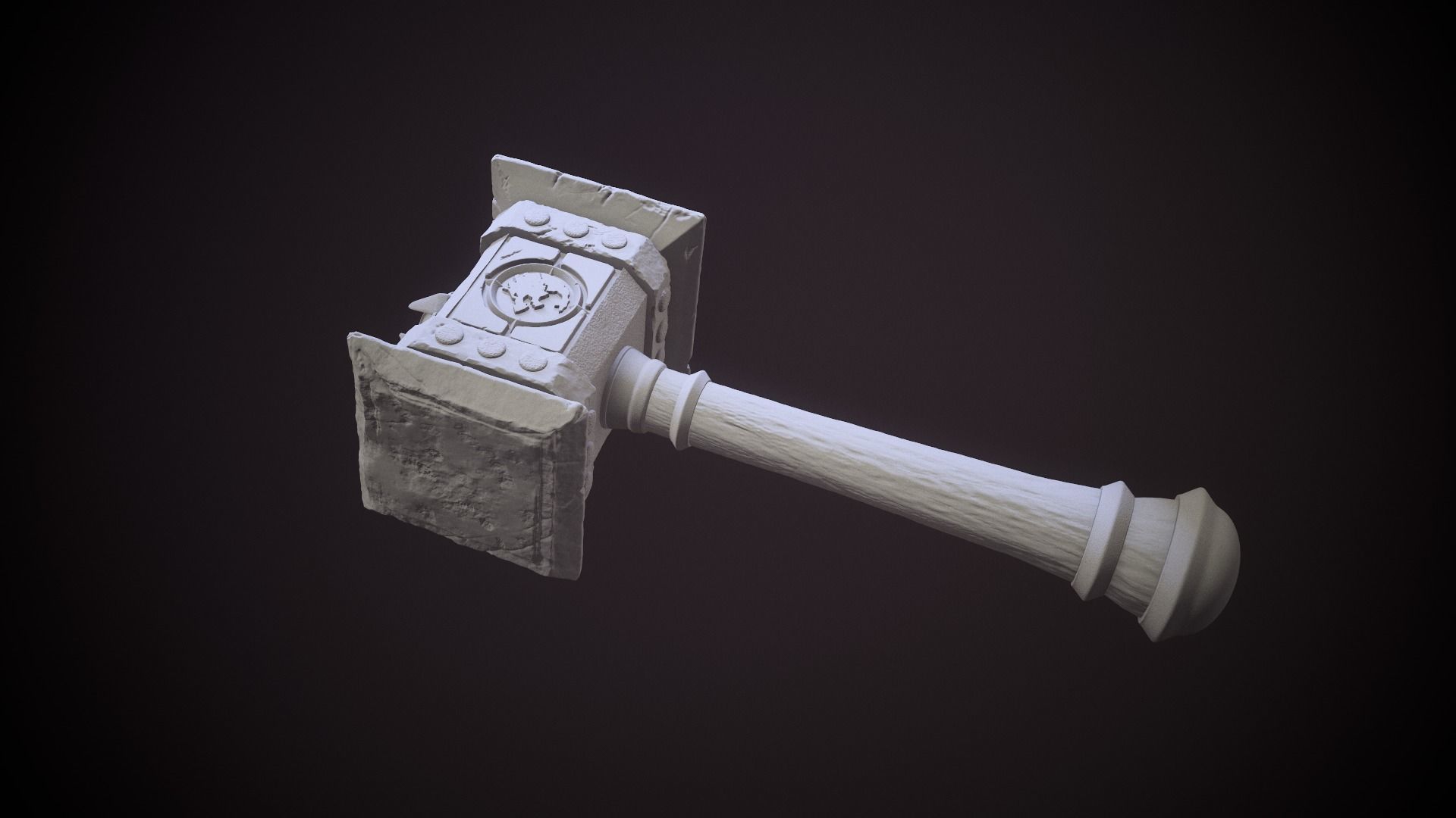 Doomhammer Warcraft 3D printable 3D print model_6
