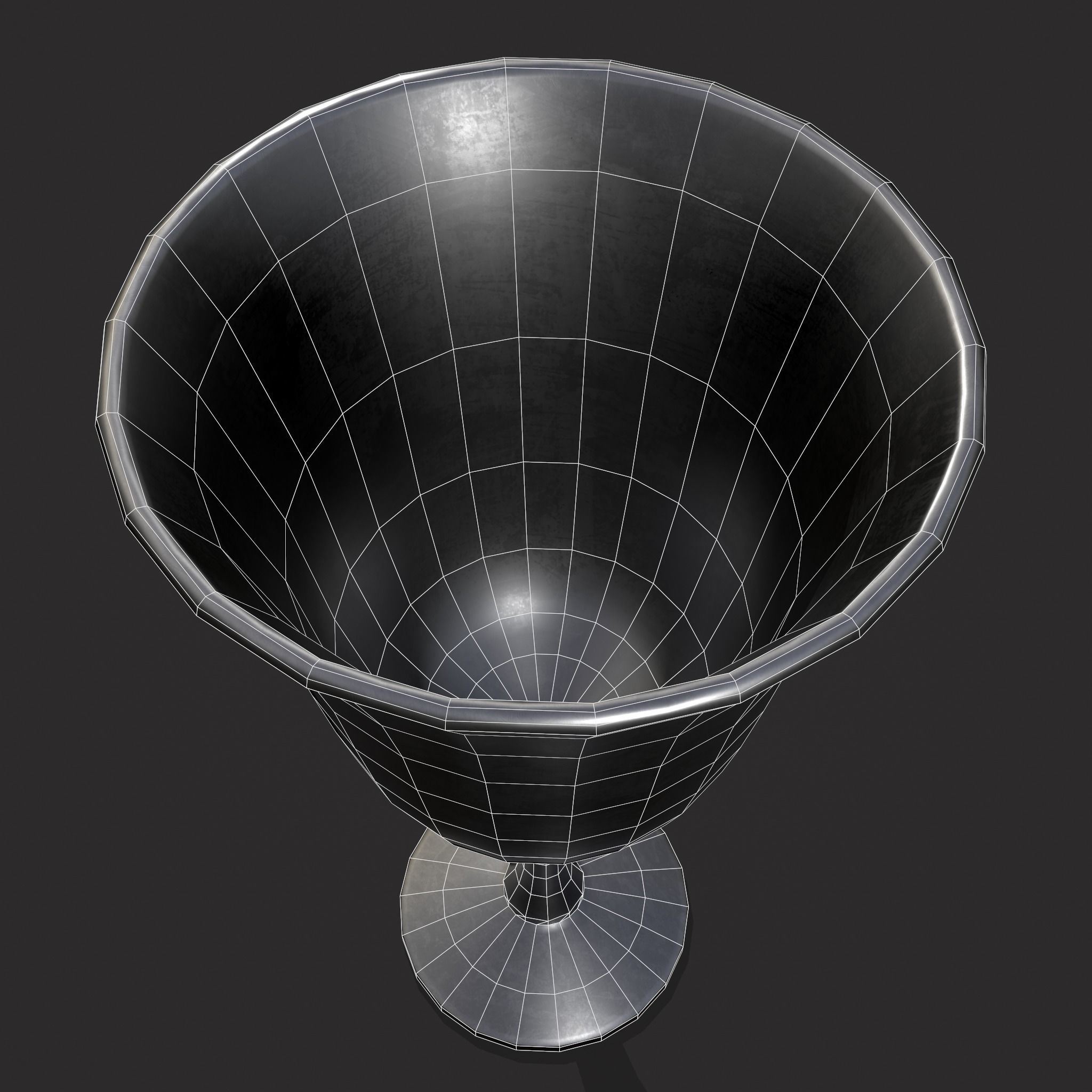 Medieval Three Cups 3D Model Collection_21