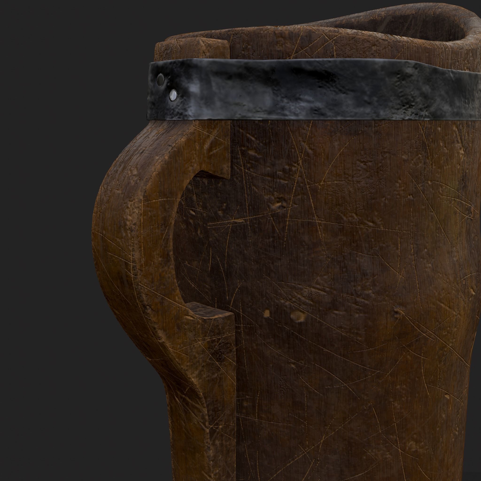 Medieval Three Cups 3D Model Collection_28