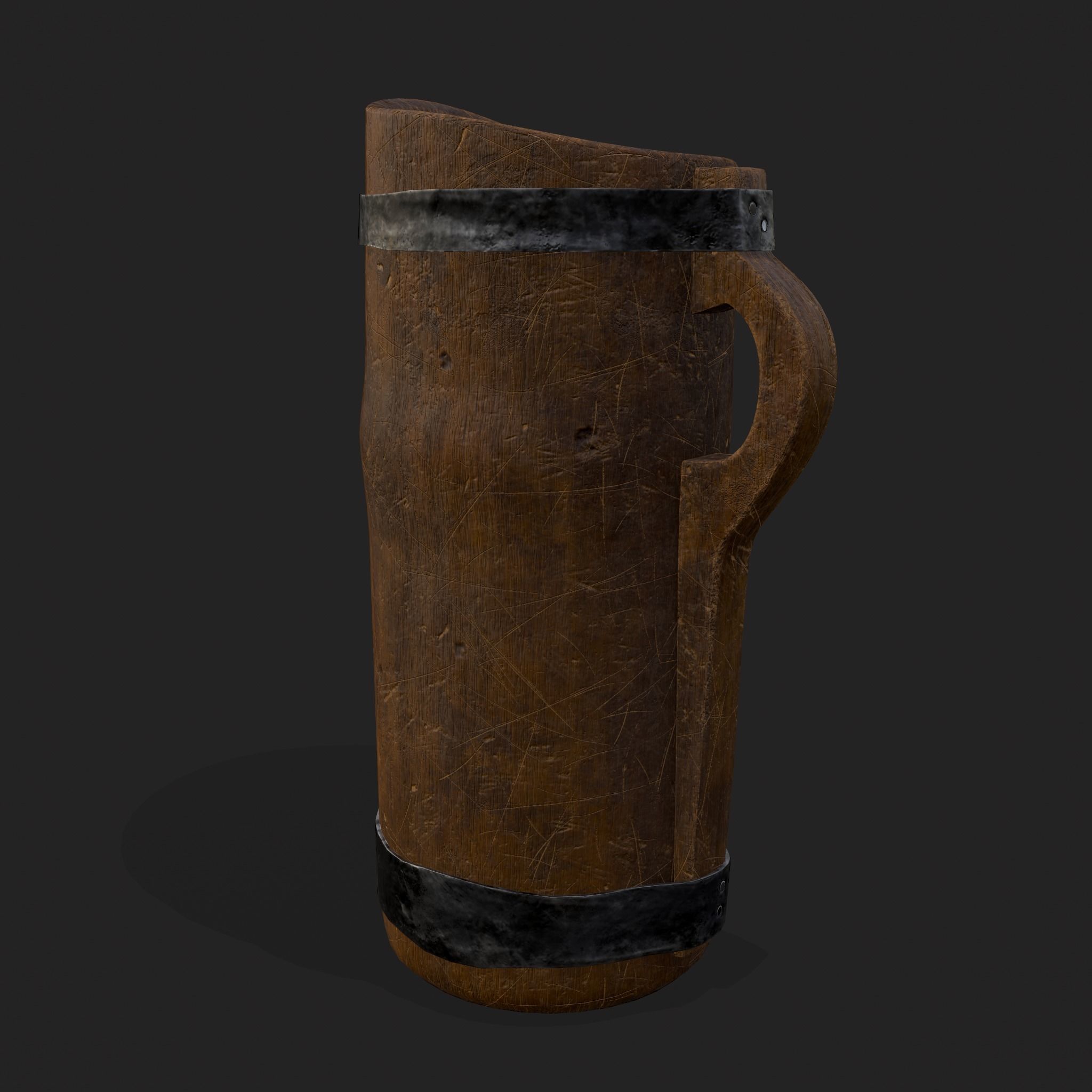 Medieval Three Cups 3D Model Collection_30