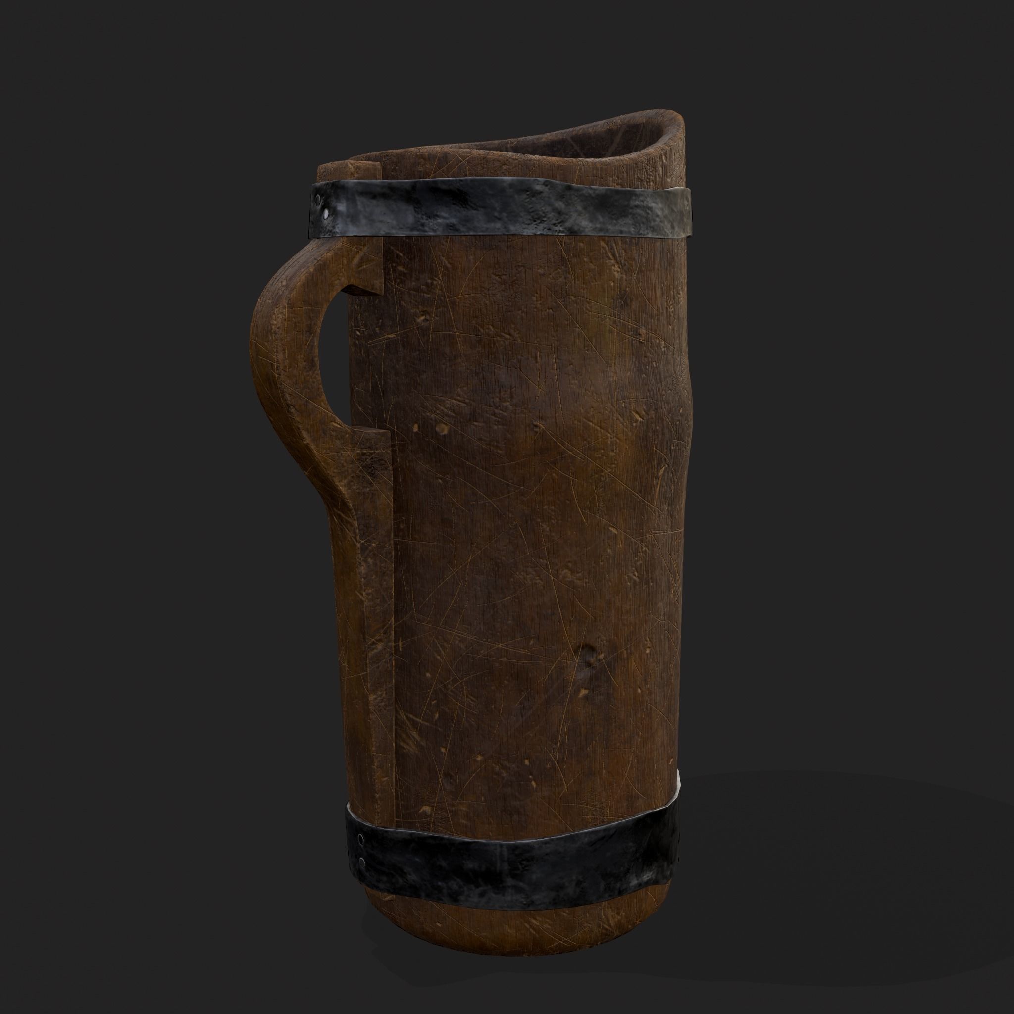 Medieval Three Cups 3D Model Collection_26