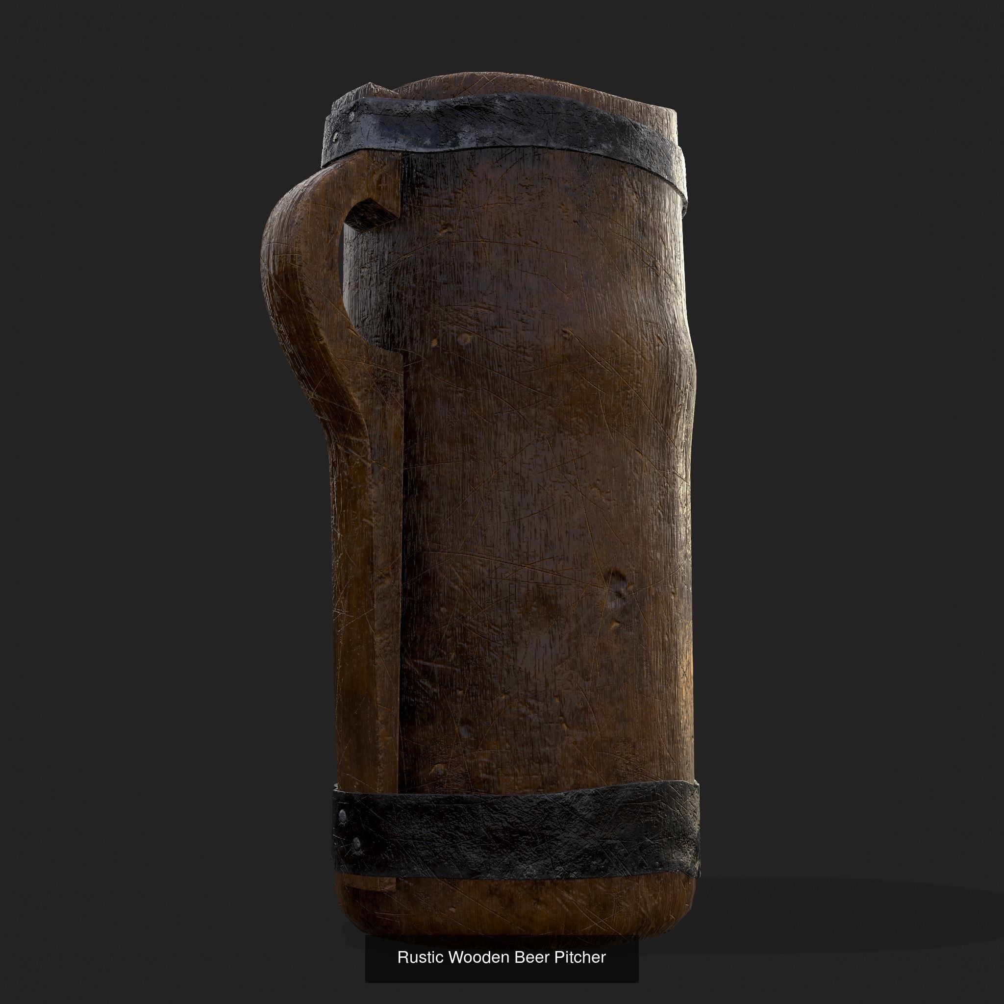 Medieval Three Cups 3D Model Collection_8