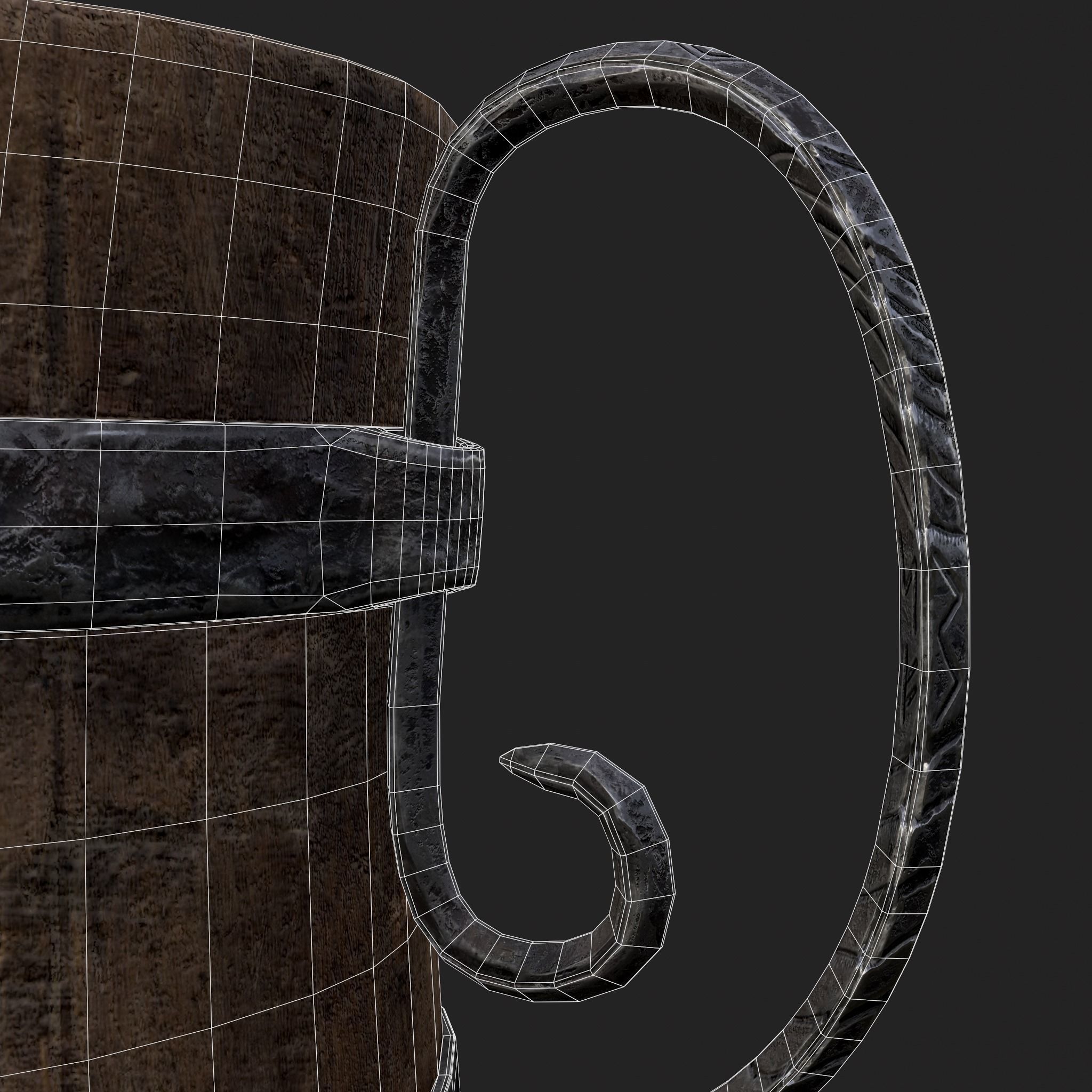 Medieval Three Cups 3D Model Collection_15