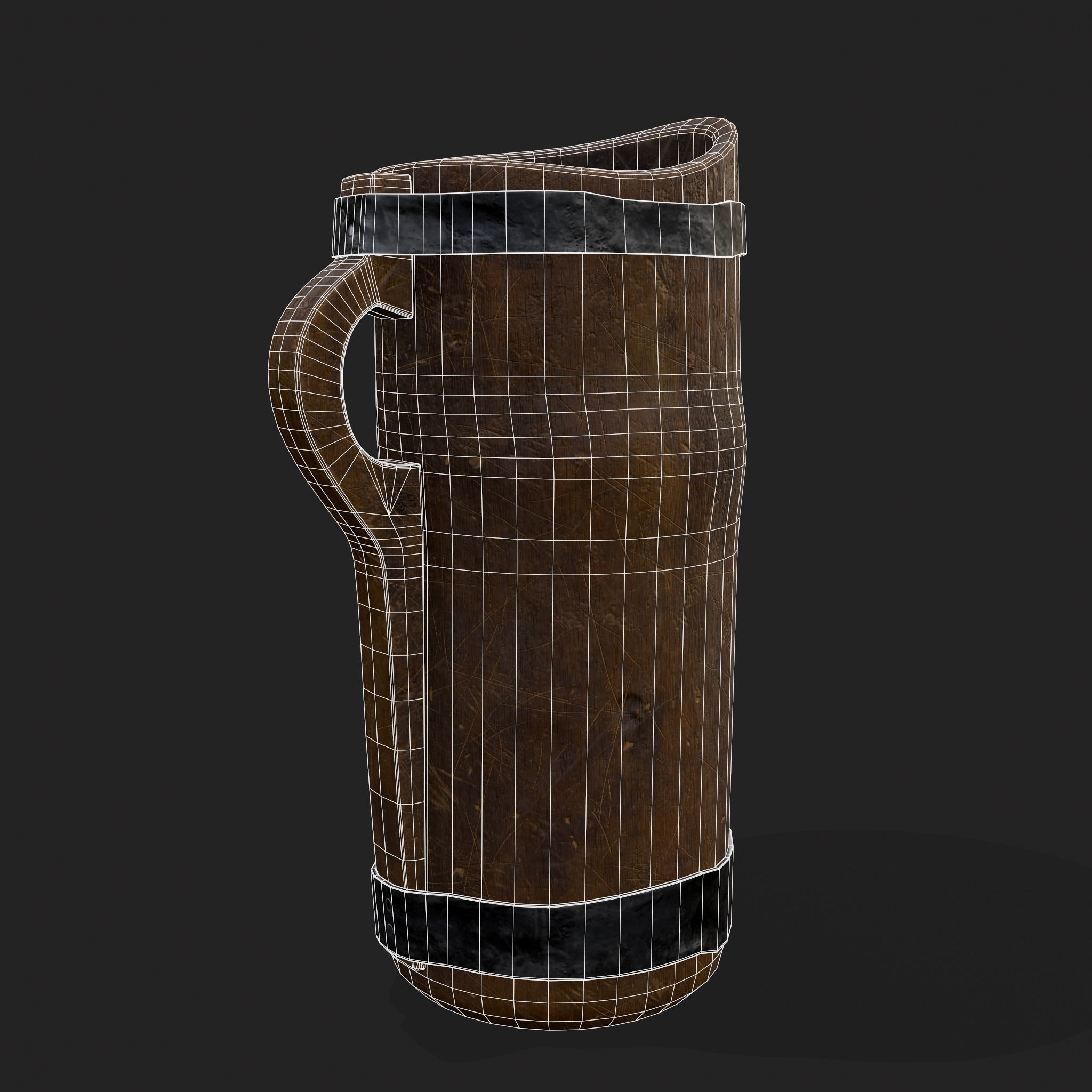 Medieval Three Cups 3D Model Collection_27