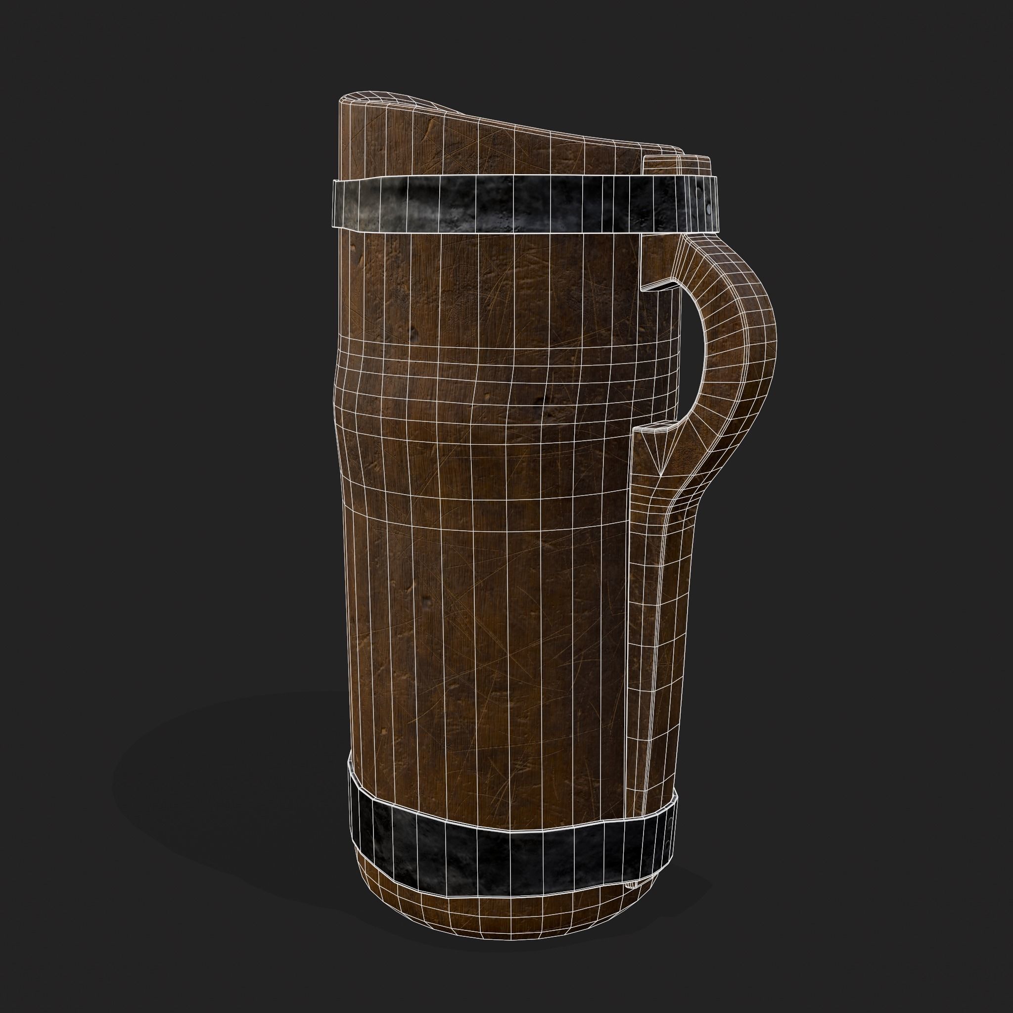 Medieval Three Cups 3D Model Collection_31
