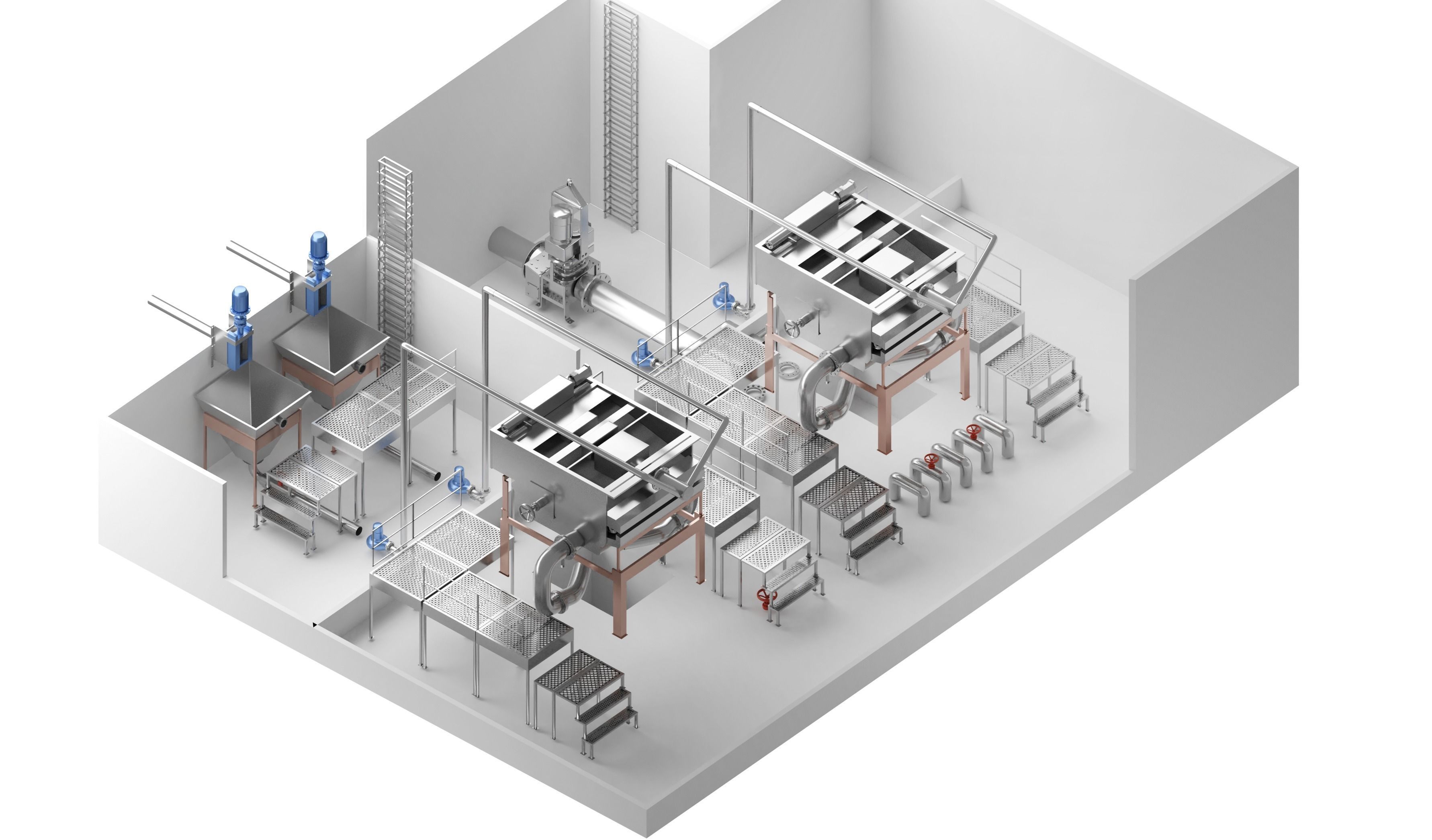 Water purifier Low-poly 3D model_9