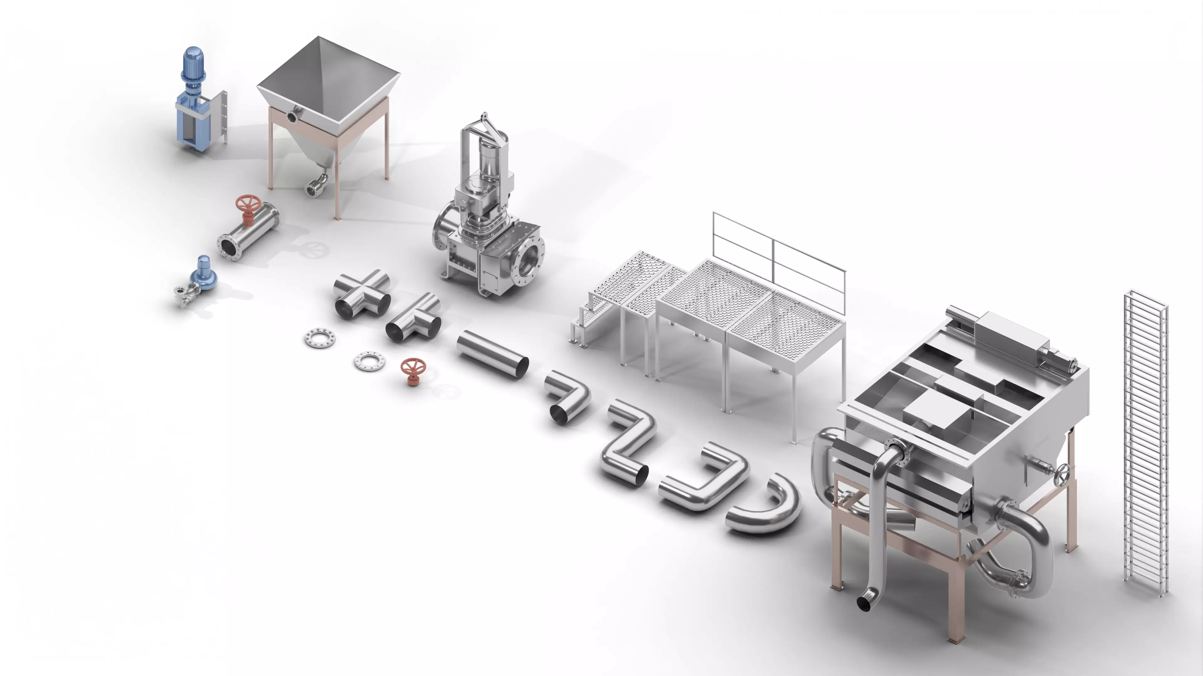 Water purifier Low-poly 3D model_0