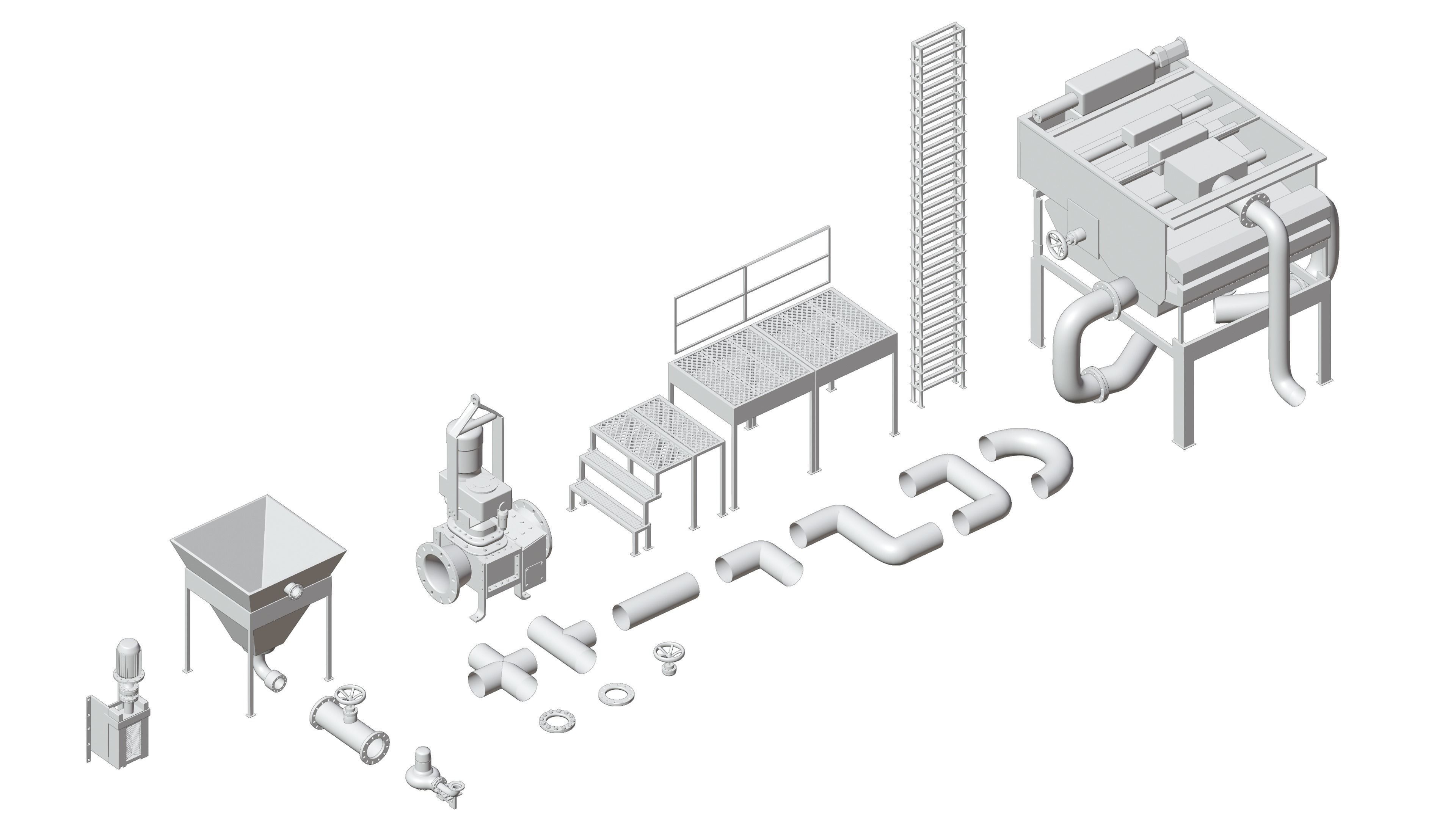 Water purifier Low-poly 3D model_3