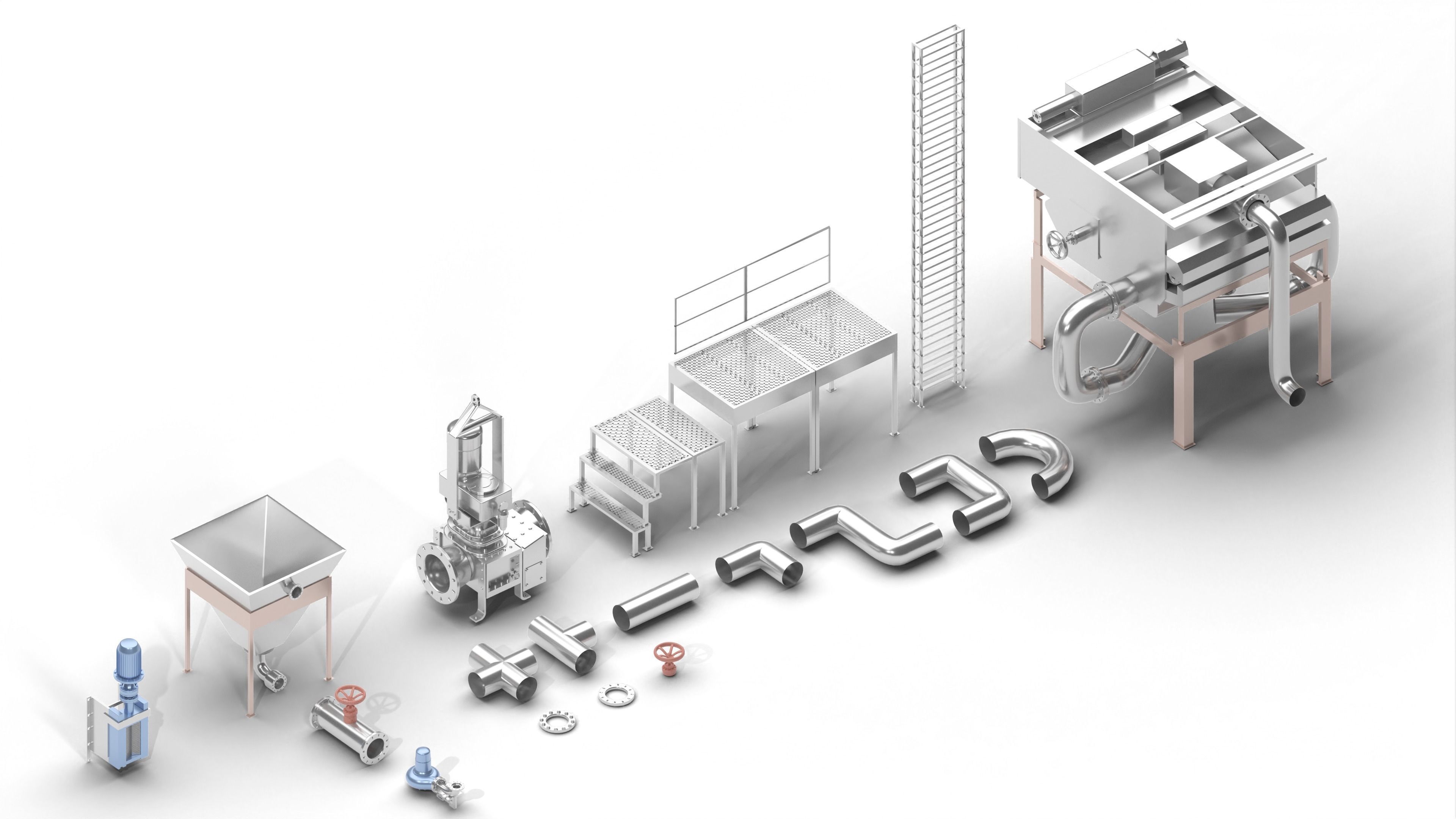 Water purifier Low-poly 3D model_1