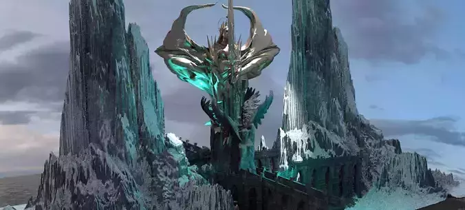 Colossal Rings city 4Kit bash 3D model