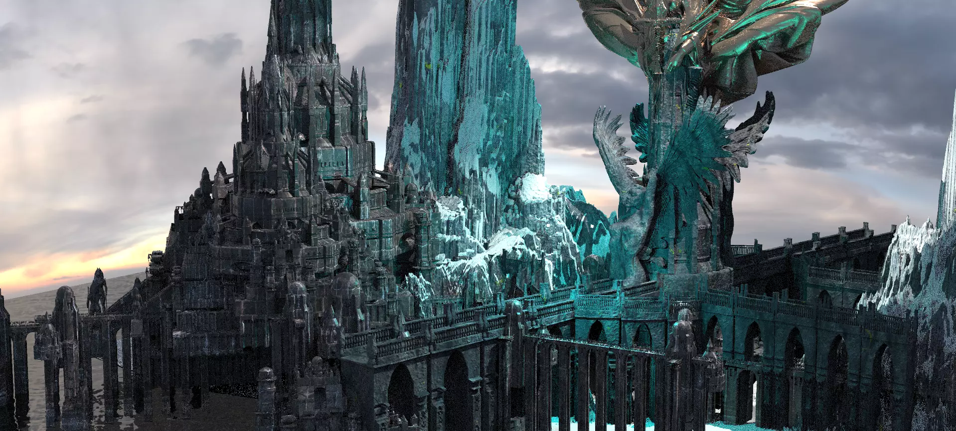 Great Ice City 1 Kit bash 3D model