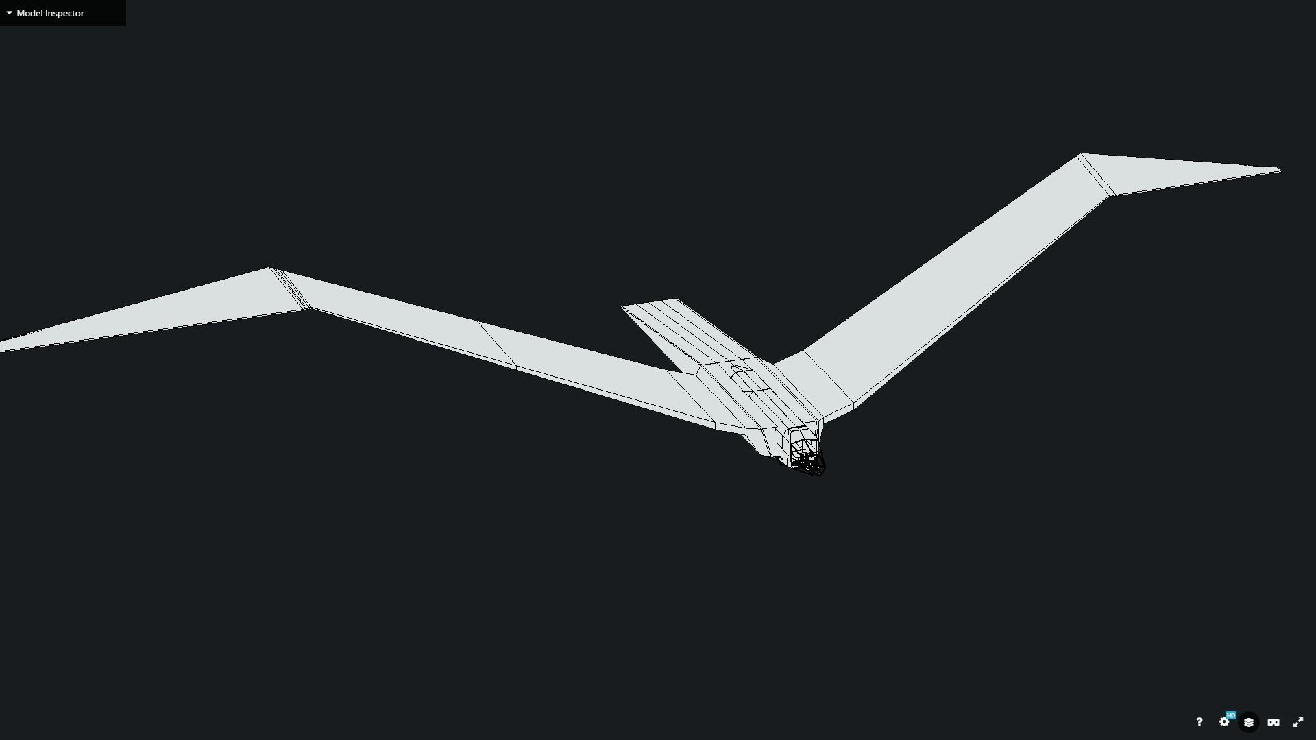 Futuristic Sci Fi AirForce Space Ship Transport Low-poly 3D model_6