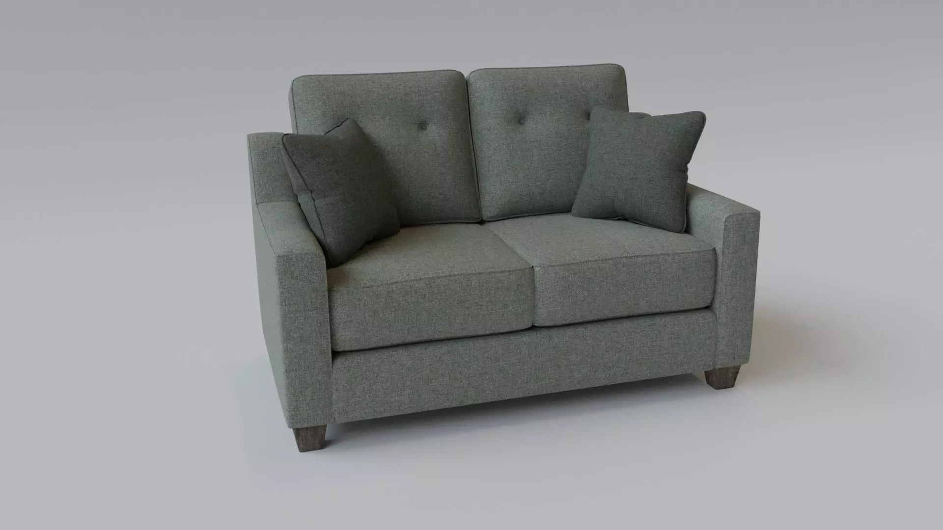 Sofa 2 Seater - v4 Low-poly 3D model_0