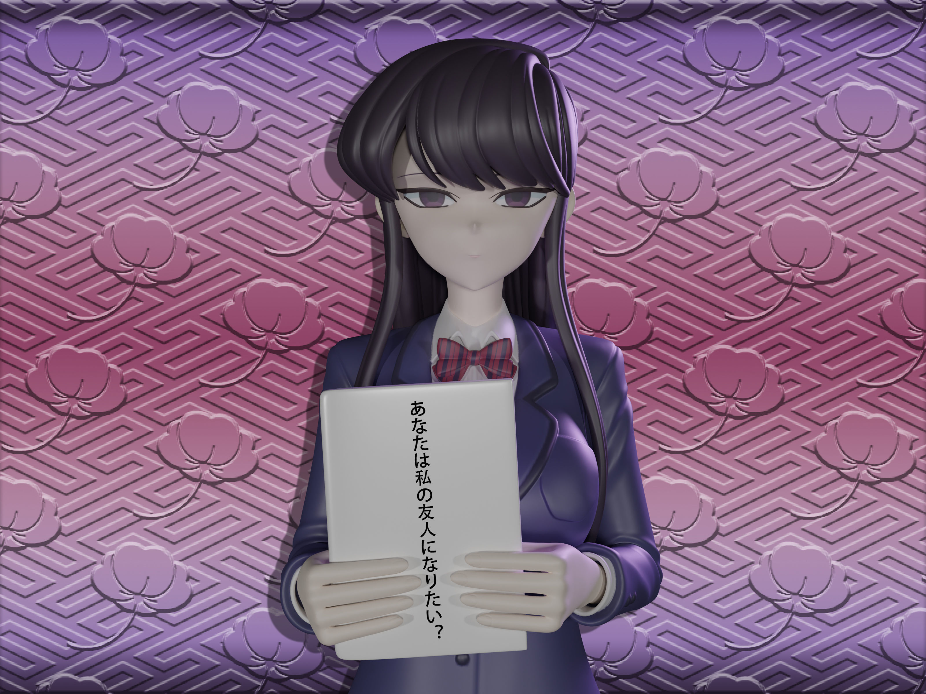 Komi Shouko figure 3d 3D print model_2