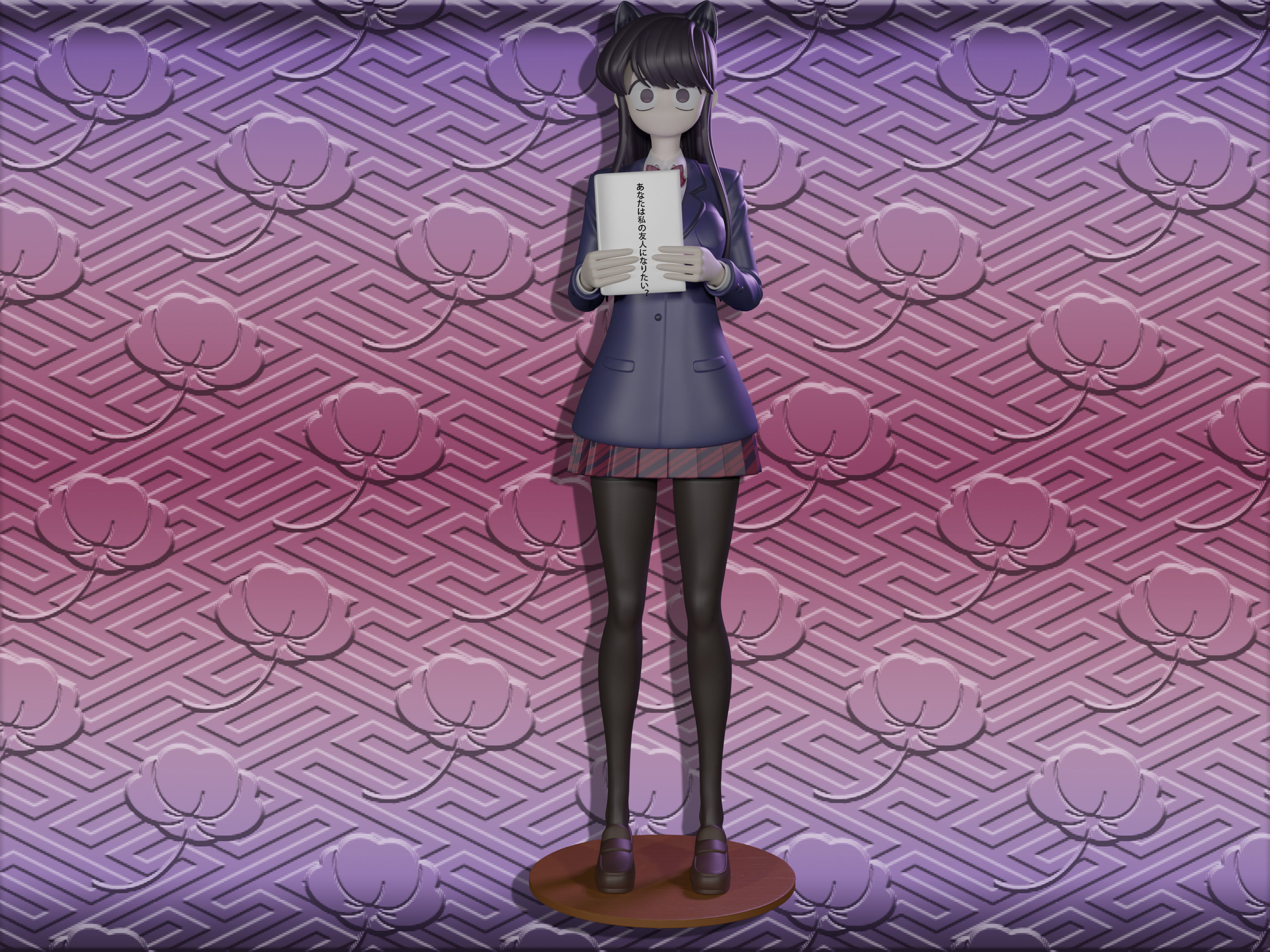 Komi Shouko figure 3d 3D print model_5