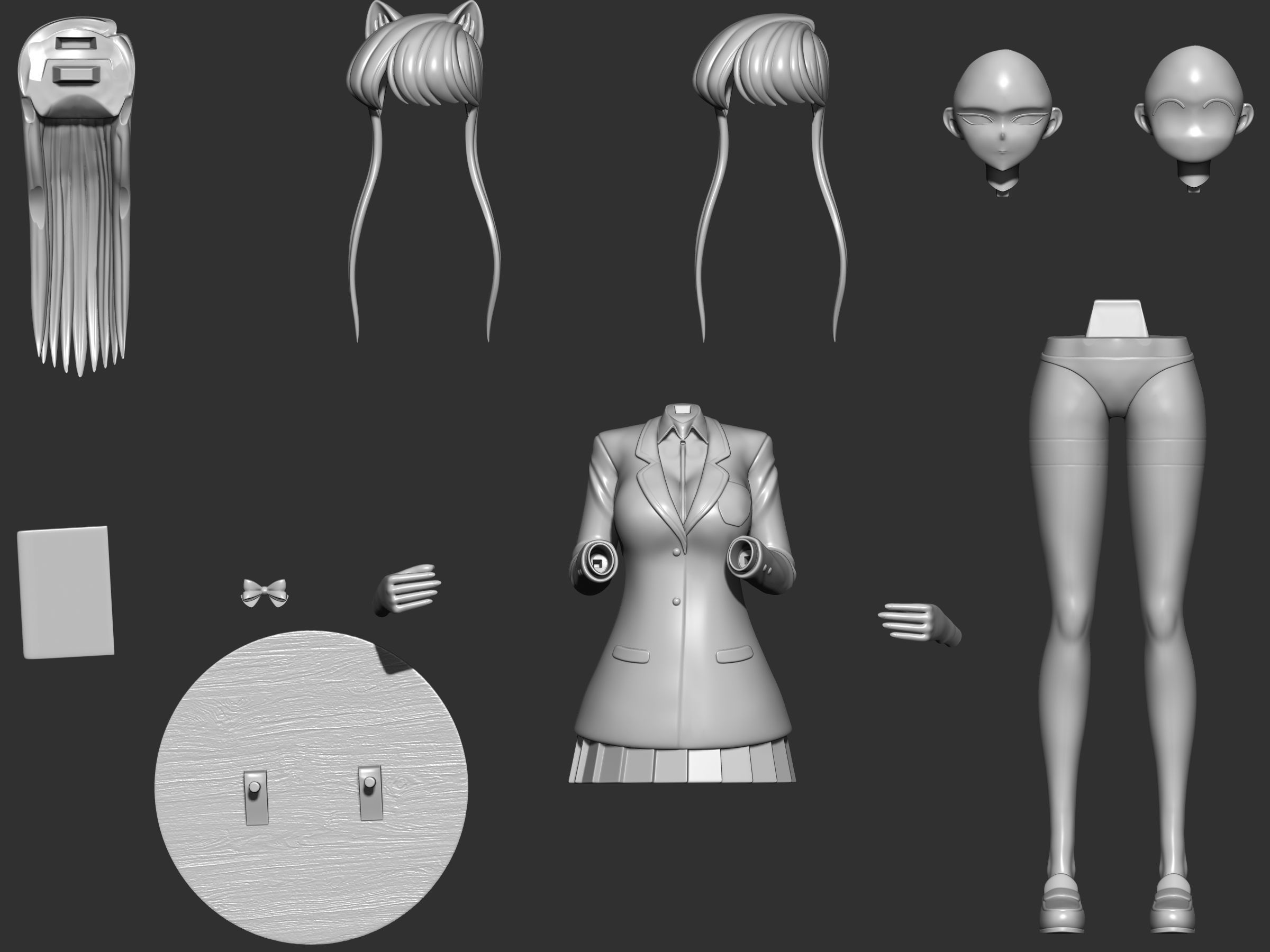 Komi Shouko figure 3d 3D print model_18