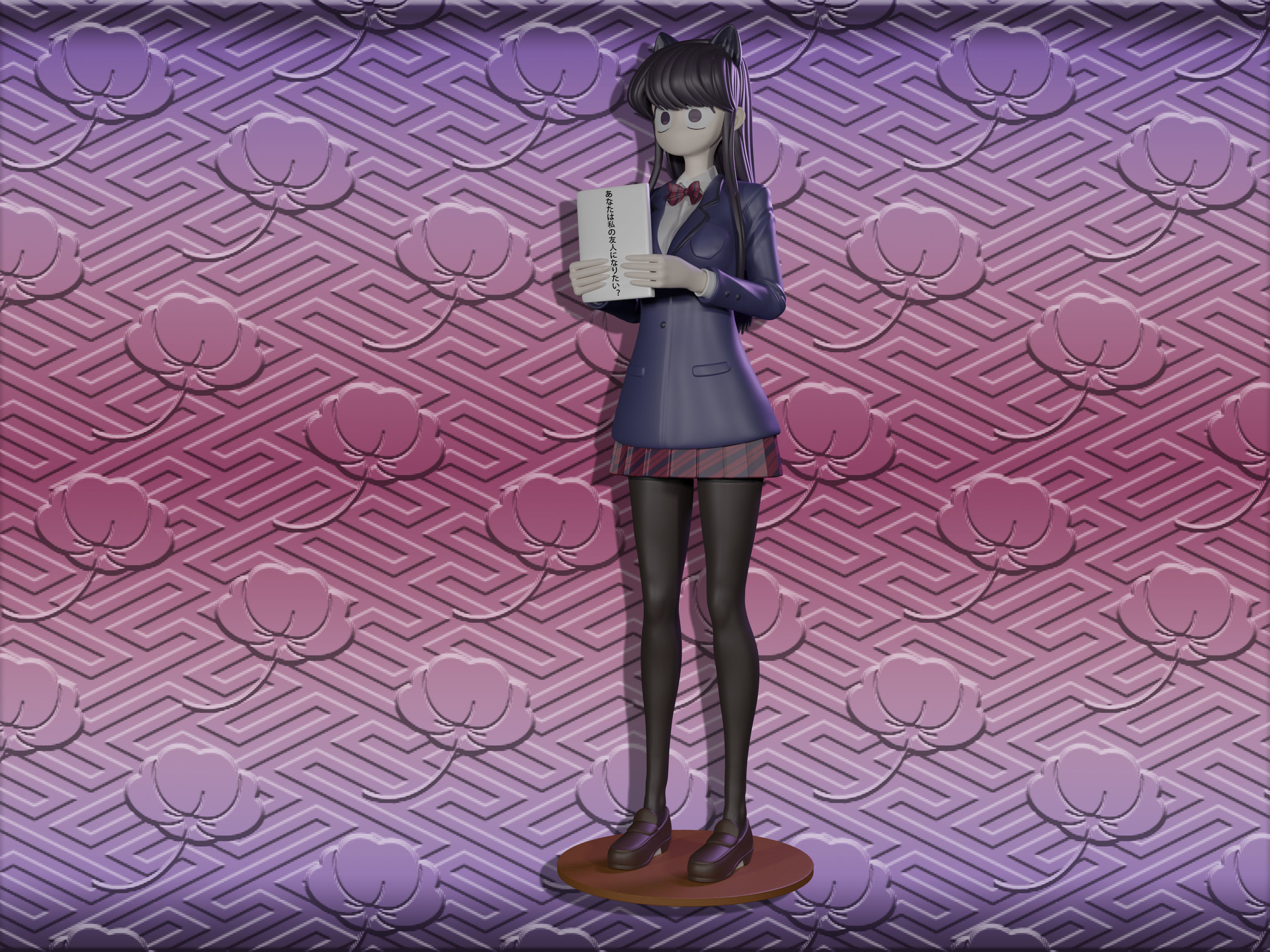 Komi Shouko figure 3d 3D print model_9