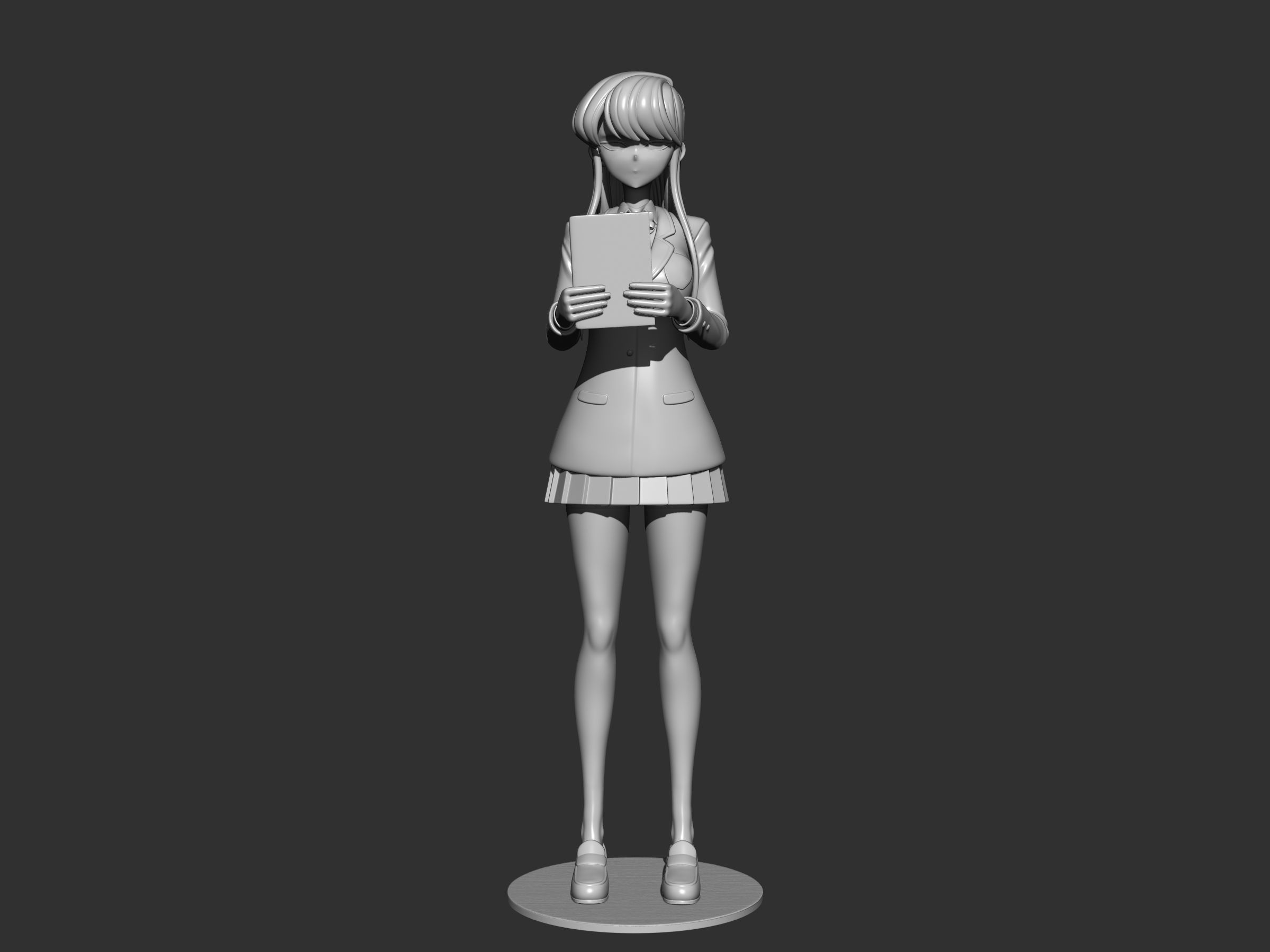 Komi Shouko figure 3d 3D print model_11