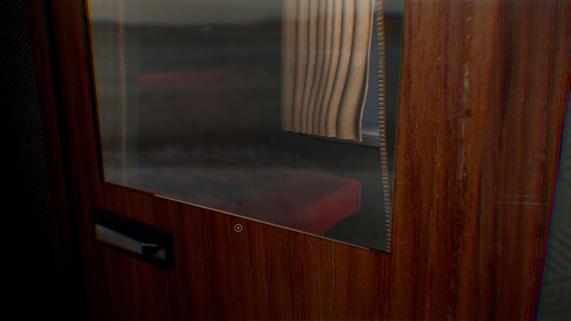 Train Railroad Car With Interior Low-poly 3D model_5