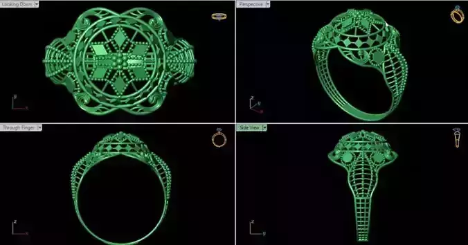 PACK OF 49 TURKISH RINGS 3D print model