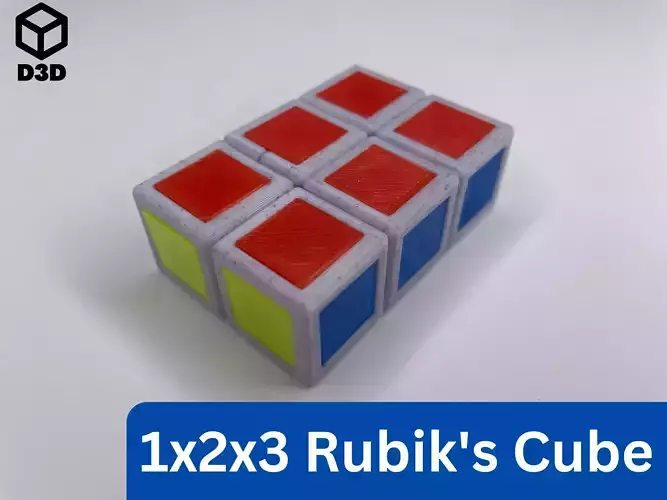 1x2x3 Rubiks Cube Free 3D print model